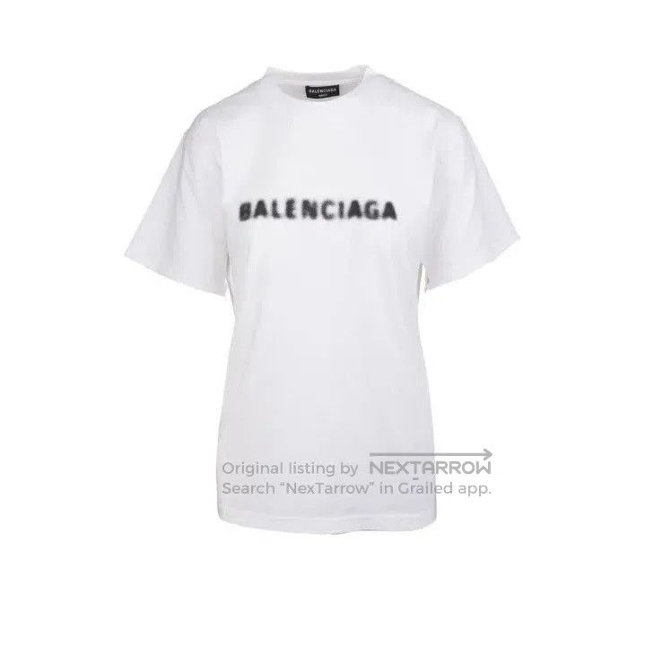 Balenciaga Balenciaga Blurry Logo Vintage Short Sleeve T. Size US L / EU 52-54 / 3 - 1 Thumbnail