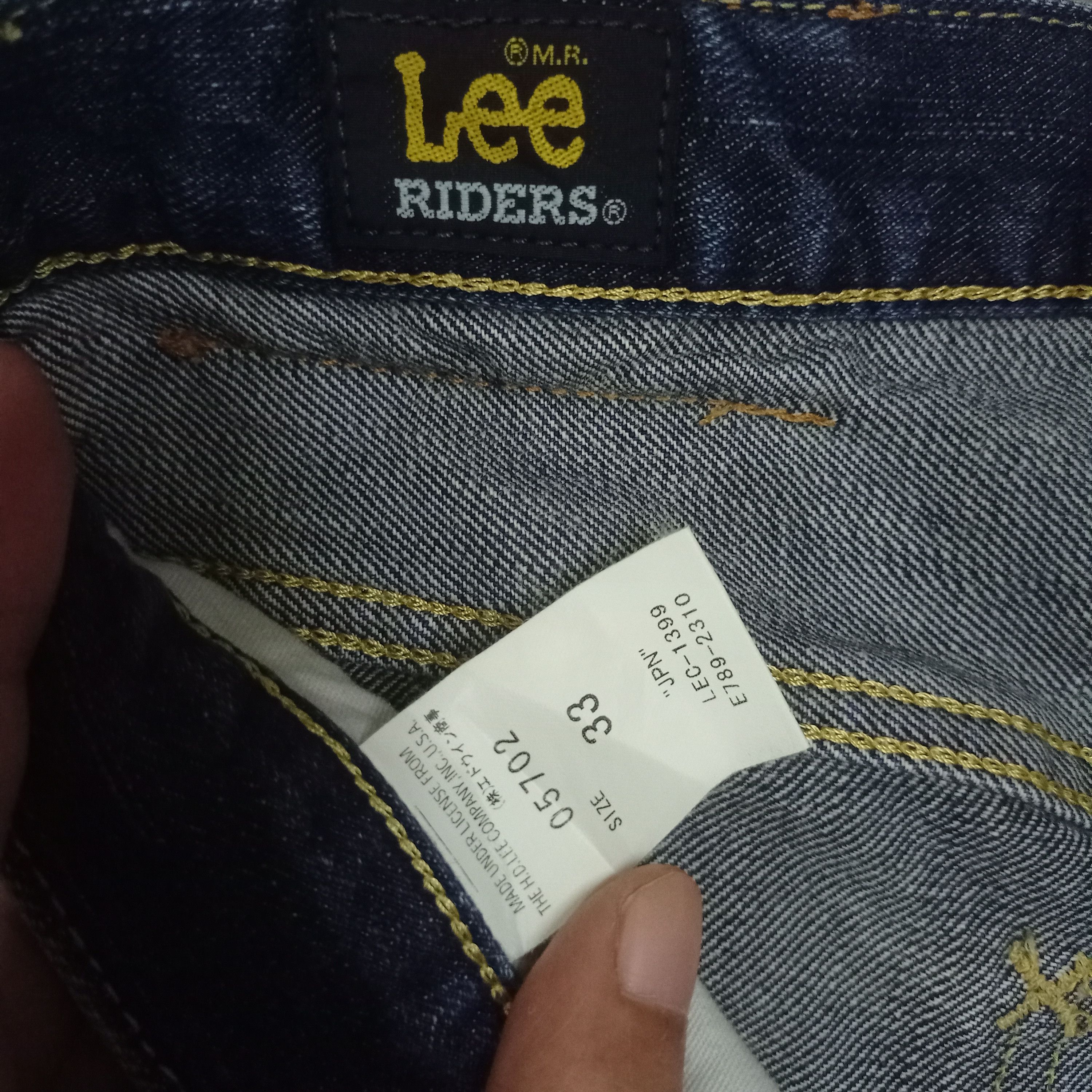 Lee Vintage Lee Riders Distressed Patched Baggy Jean Shorts Size US 33 - 4 Thumbnail