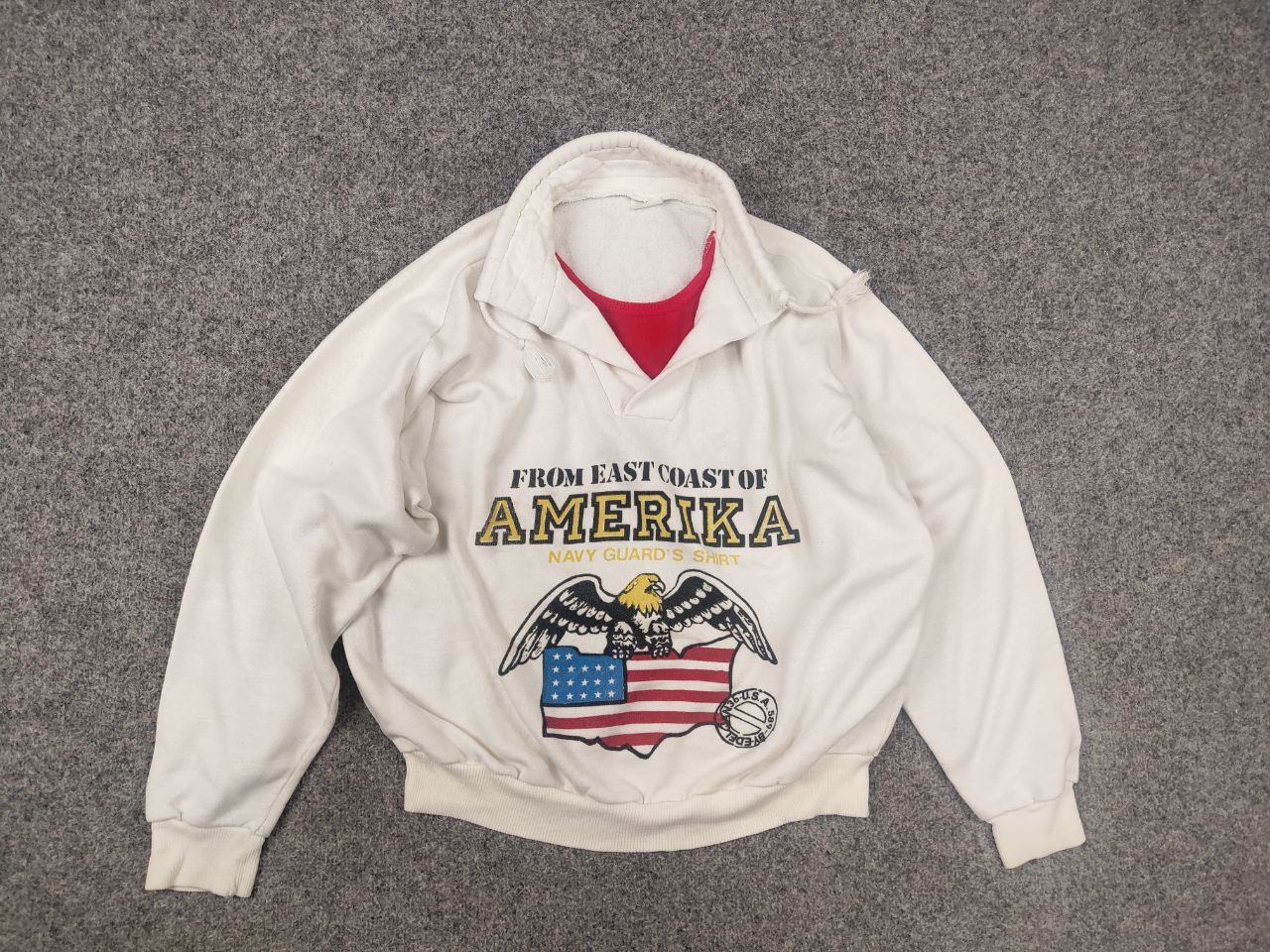 Vintage Vintage 70's From East Coast America Navy Guards Sweatshirt Size US M / EU 48-50 / 2 - 10 Thumbnail