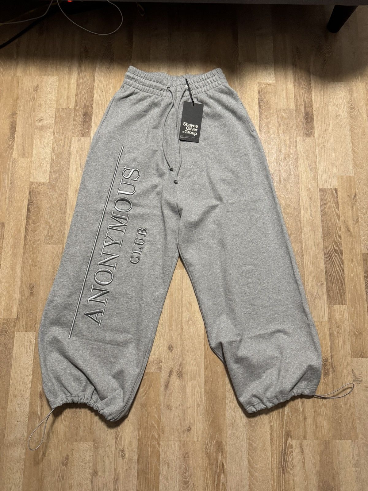 Anonymous Club Grey Heritage Sweatpants - Bottoms