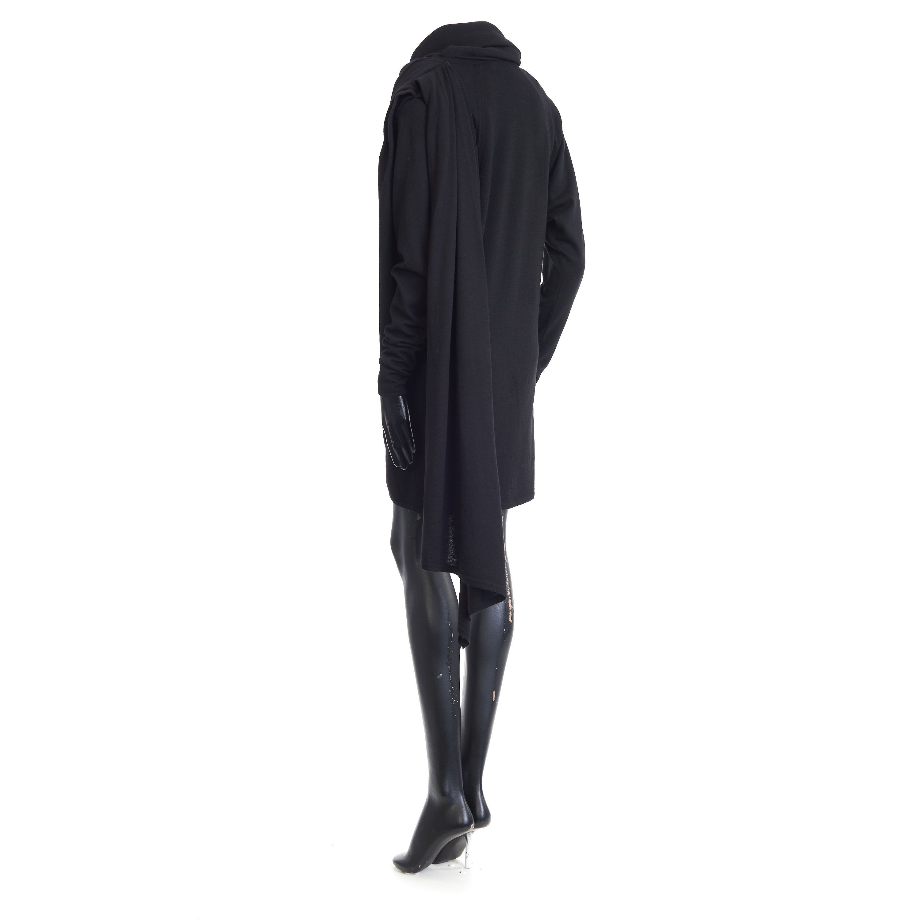Saint Laurent Paris Hooded Dress In Wool Size S / US 4 / IT 40 - 5 Thumbnail