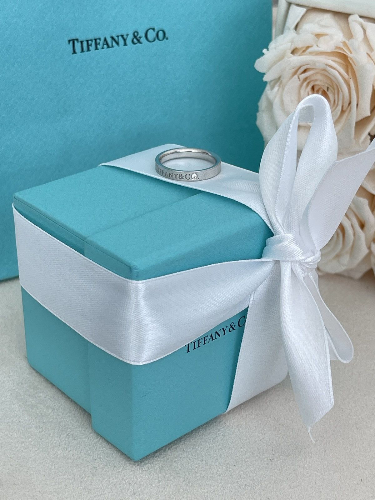 Tiffany & Co. Tiffany & Co. Band Ring in Platinum Diamond 5.5 NEW $2400 Size ONE SIZE - 17 Thumbnail