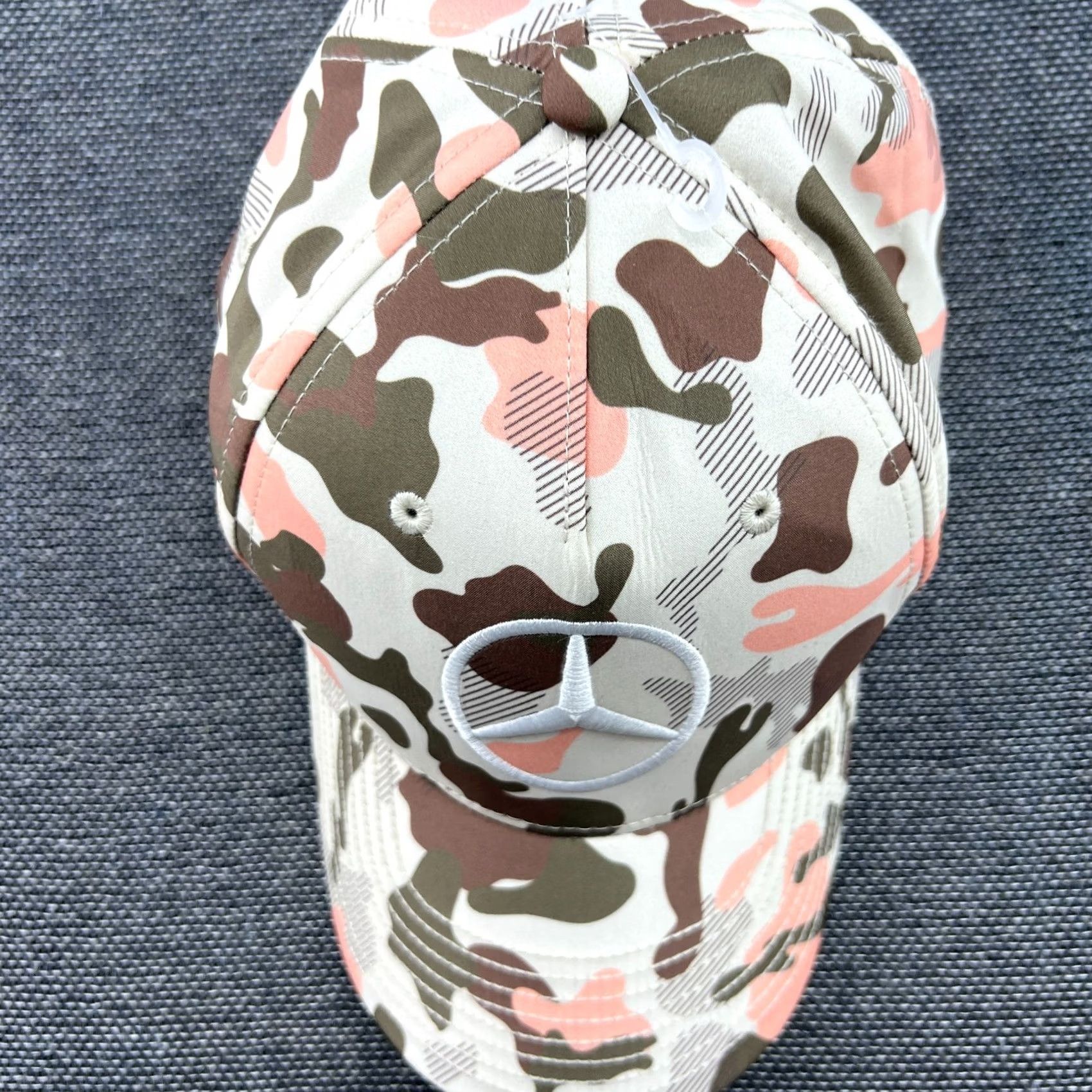 Hamilton Lewis Hamilton 2021 Abu Dhabi Cap Stichd Mercedes-AMG Petronas Formula 1 Camo Baseball Cap Men One Size Multicolor Canvas Acrylic Size ONE SIZE - 4 Thumbnail