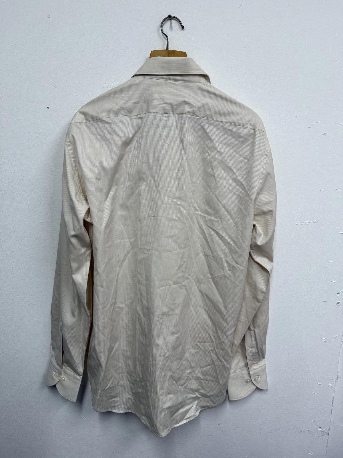 Other Zara Man Men's Cream Dress Shirt Size 36R - 2 Thumbnail