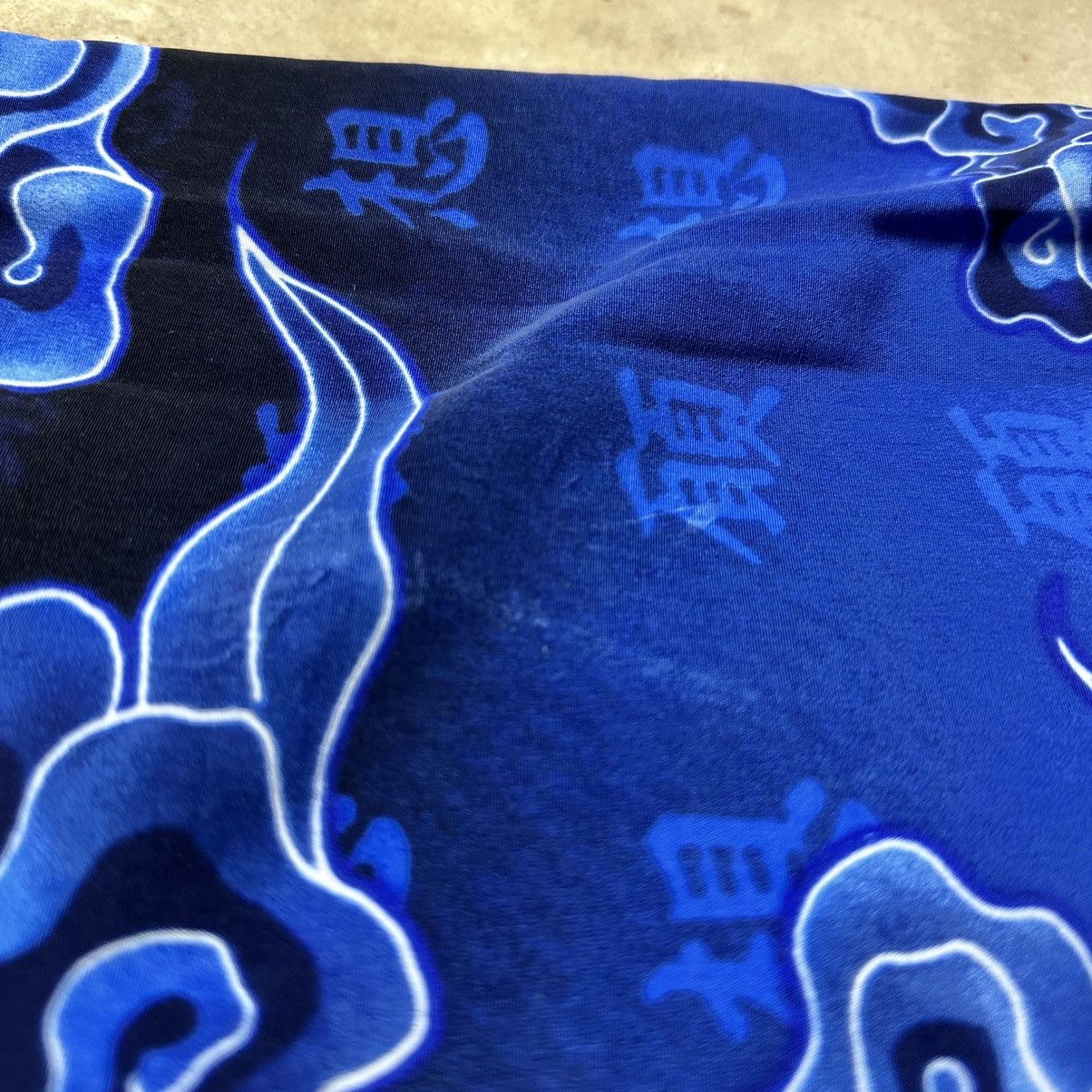 Taiga Vintage Y2K Taiga Asia Dragon Blue Flames Short Sleeve Shirt Size US XL / EU 56 / 4 - 5 Thumbnail