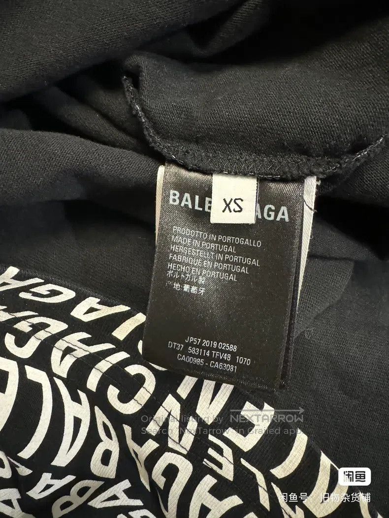 Balenciaga Balenciaga Long Sleeve Full Logo T-Shirt Size US XS / EU 42 / 0 - 6 Thumbnail