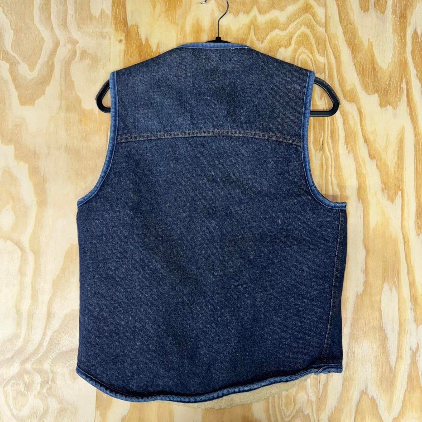 Sears Vintage 1970s genuine roebucks denim sherpa lined vest Size US M / EU 48-50 / 2 - 2 Thumbnail