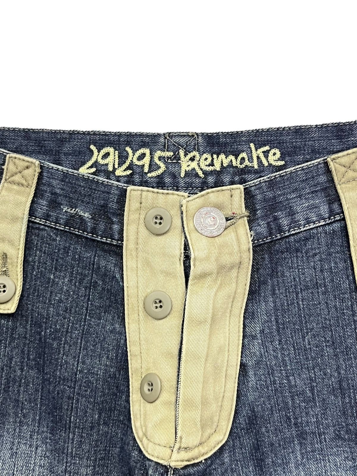 291295=Homme 291295=Homme Multi Pocket Flare Jeans Y2K Techwear Size US 32 / EU 48 - 11 Thumbnail