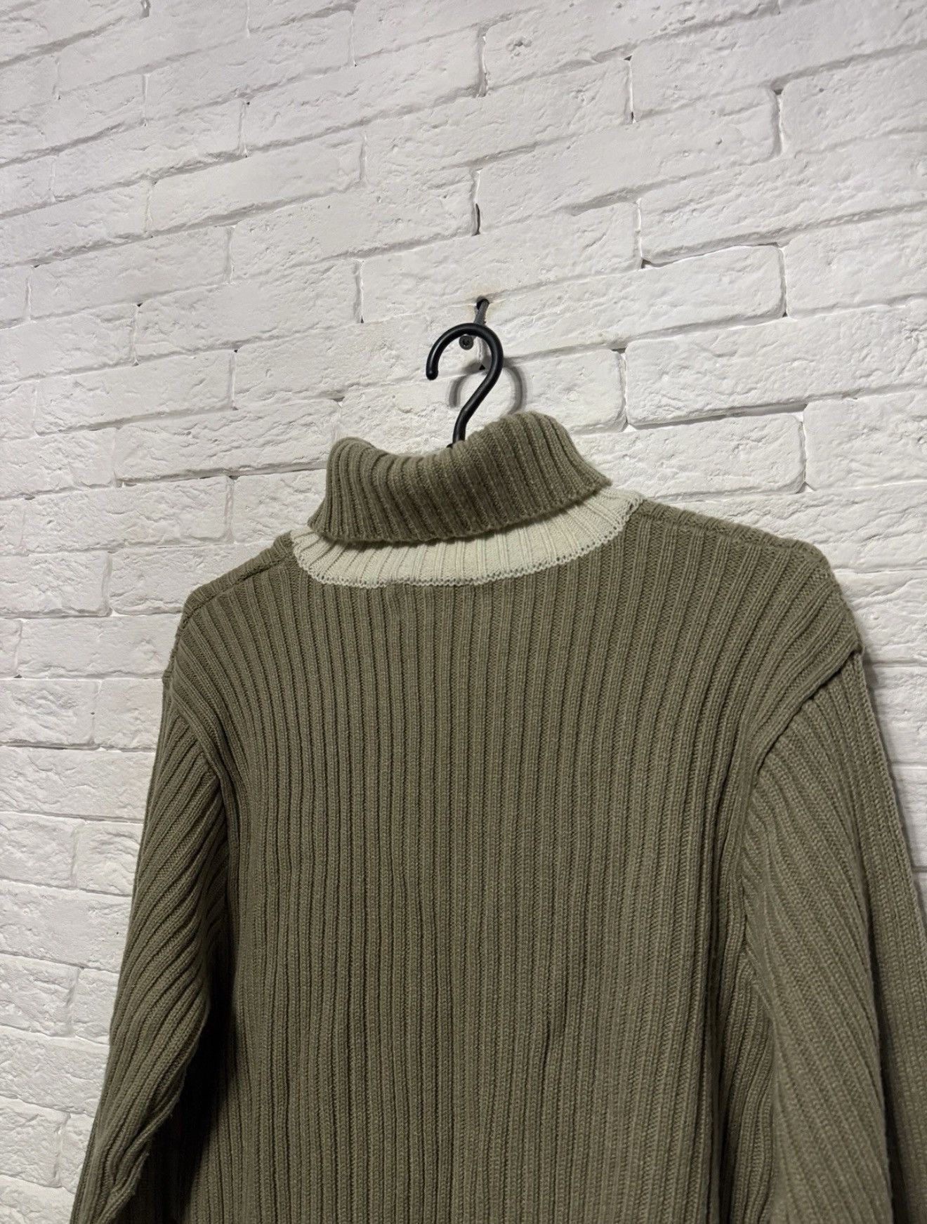Giorgio Armani VTG Rare Giorgio Armani Knit Turtleneck Sweater Y2K Slim Fit Size US L / EU 52-54 / 3 - 8 Thumbnail