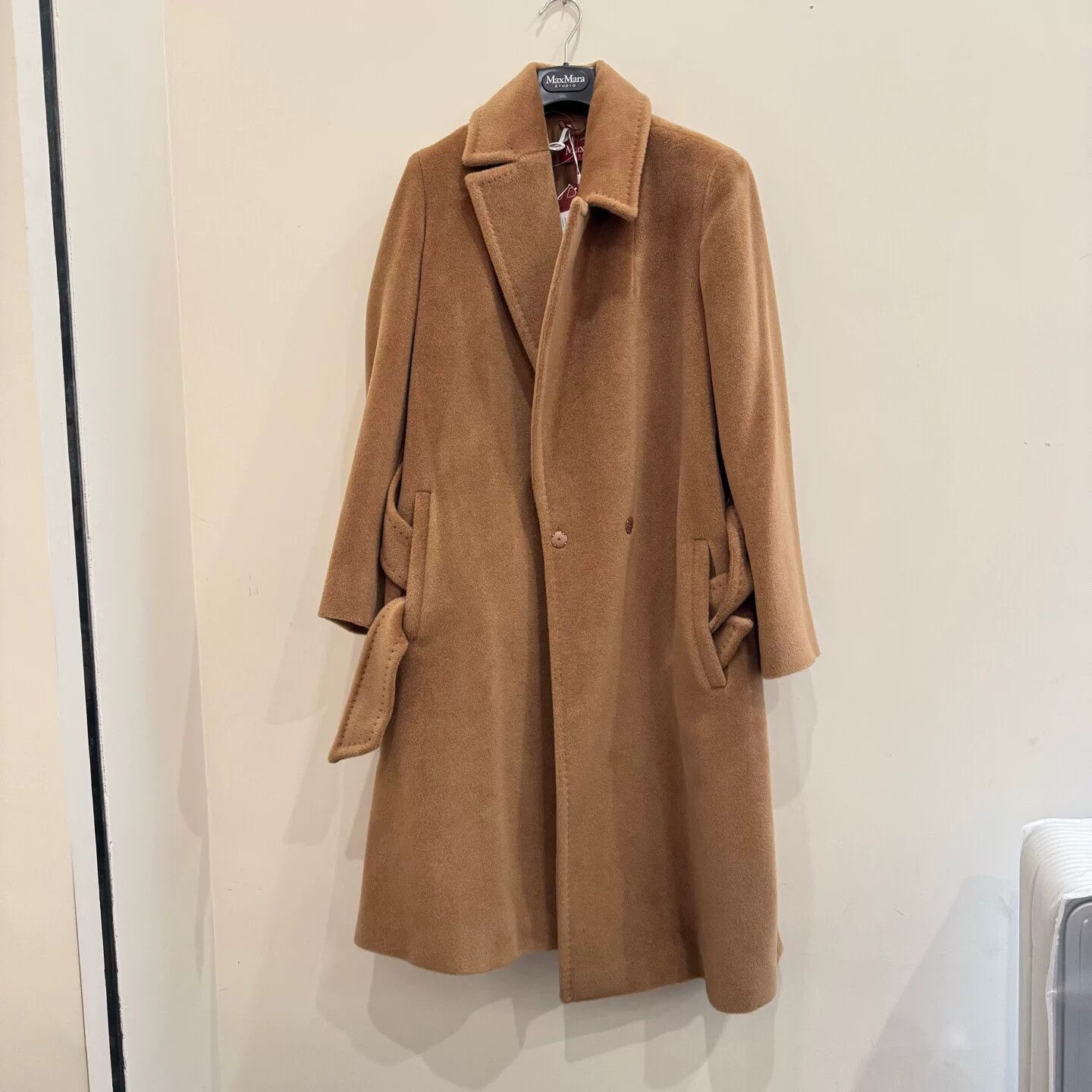 Max Mara MaxMara Studio Long Brown Coat for Women Size US S / EU 44-46 / 1 - 1 Thumbnail