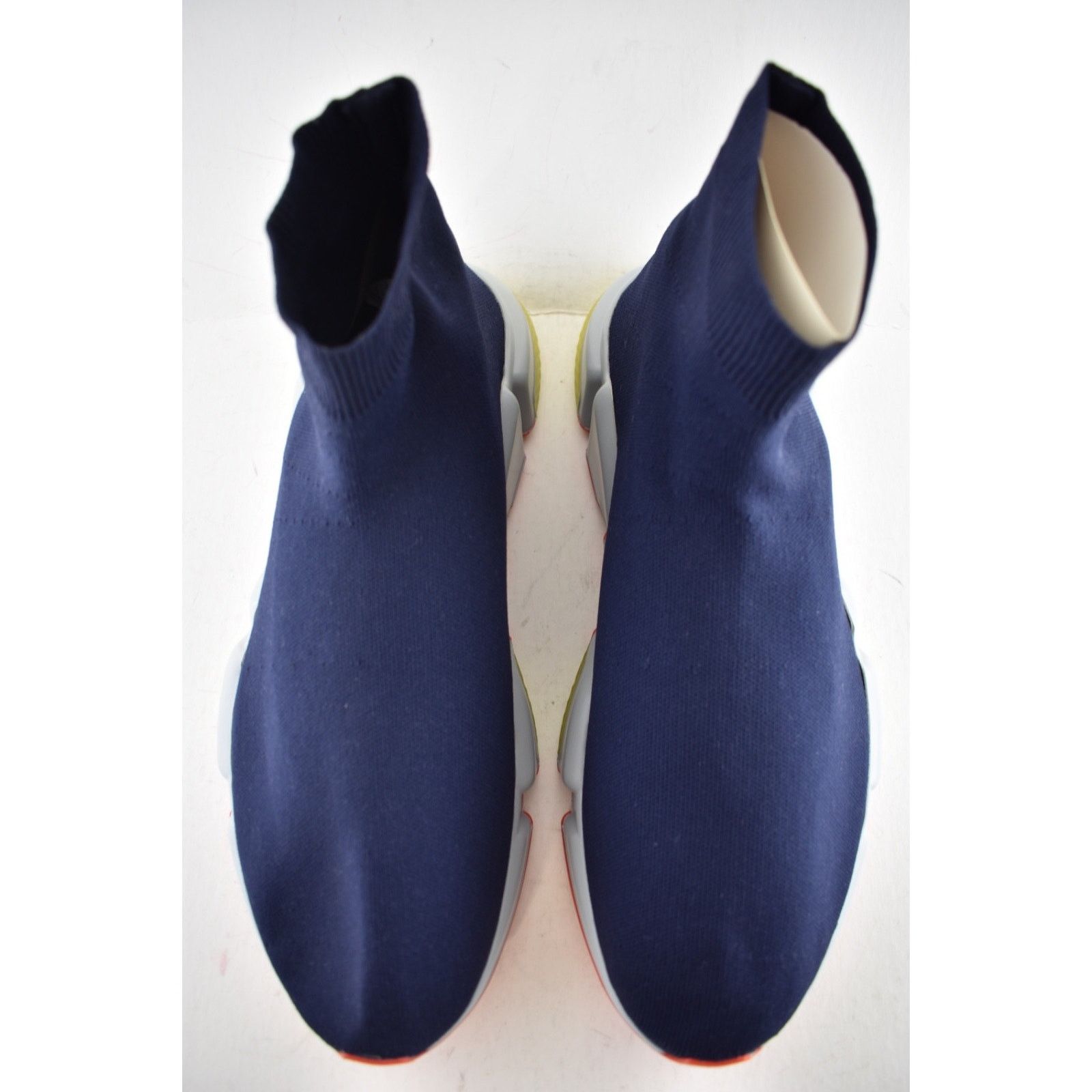 Balenciaga Balenciaga Mens Speed Sock Navy Grey BB Logo Sneaker 44 11 Size US 11 / EU 44 - 8 Thumbnail