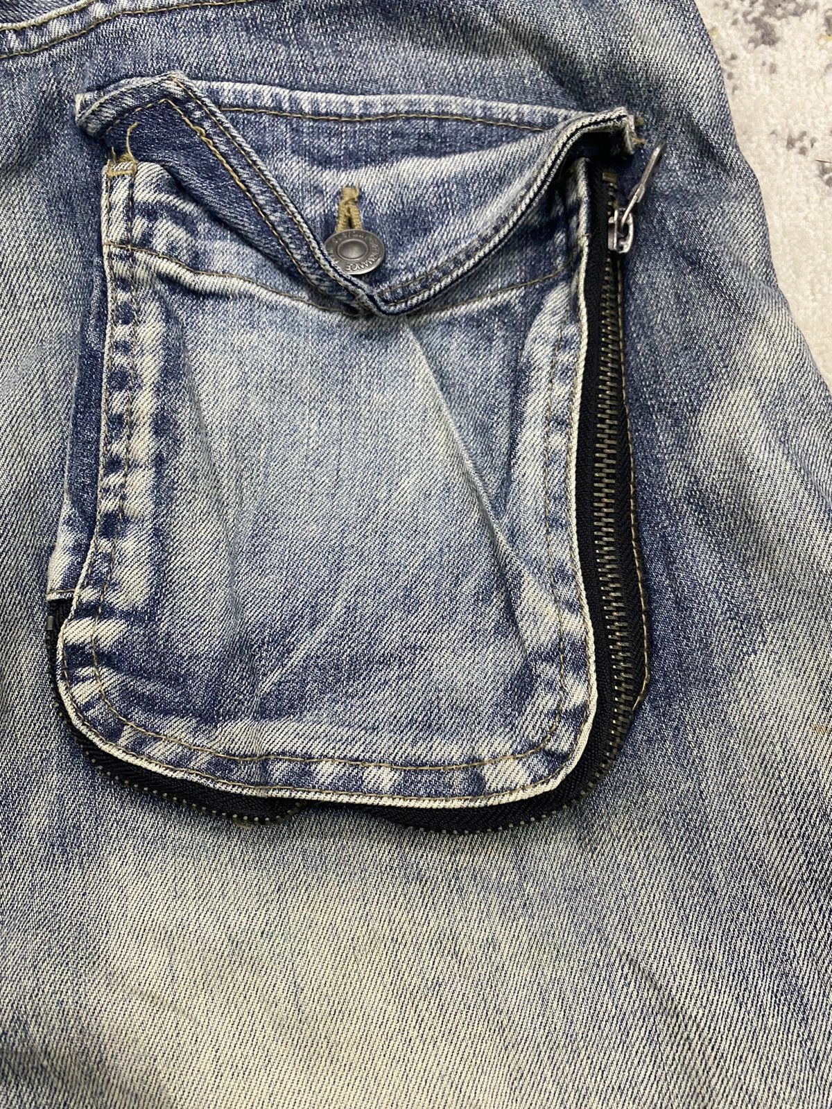 Japanese Brand × Junya Watanabe × PPFM CURVE ARCHIVE JAPAN BRAND PPFM DISTRESS JEANS Size US 33 - 7 Thumbnail