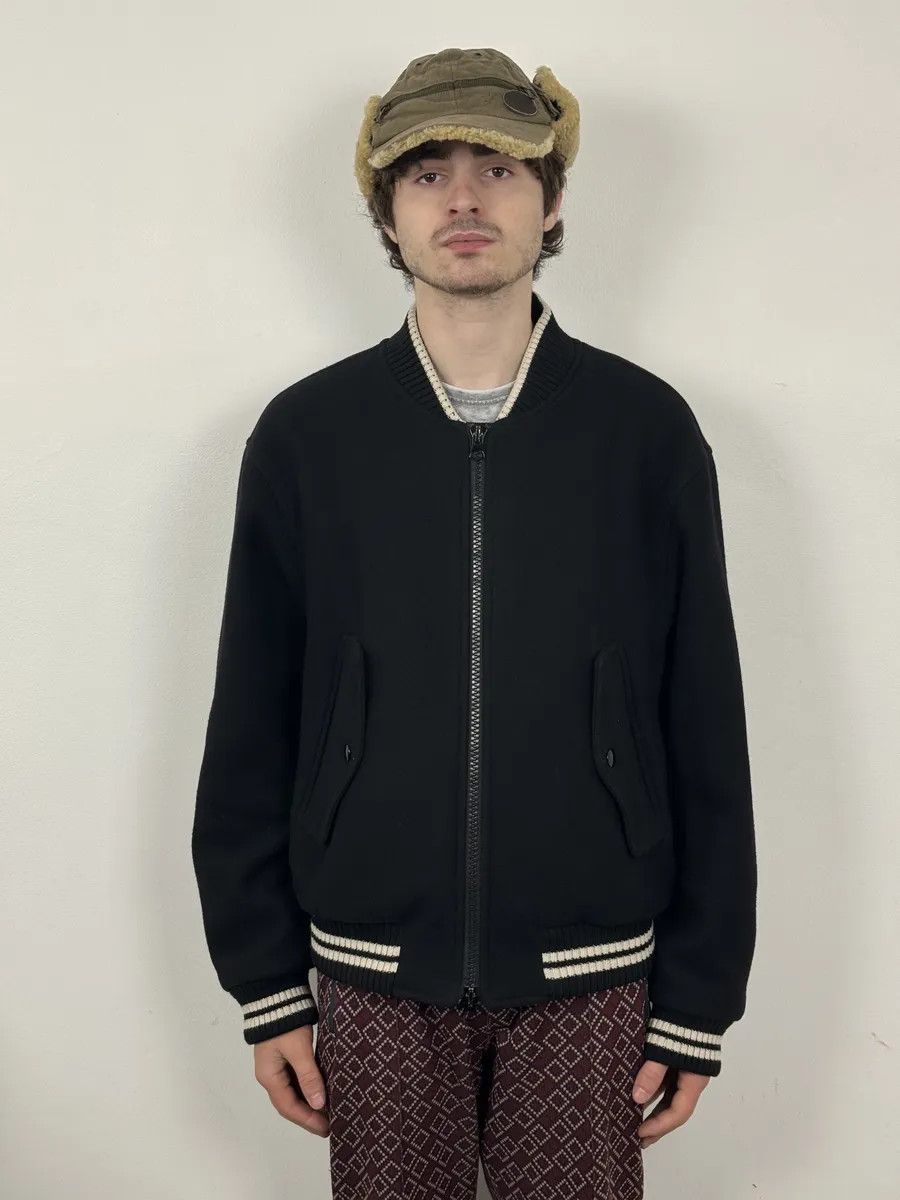 Dries Van Noten Dries Van Noten Black Wool Backzip Bomber Jacket Size US M / EU 48-50 / 2 - 3 Thumbnail