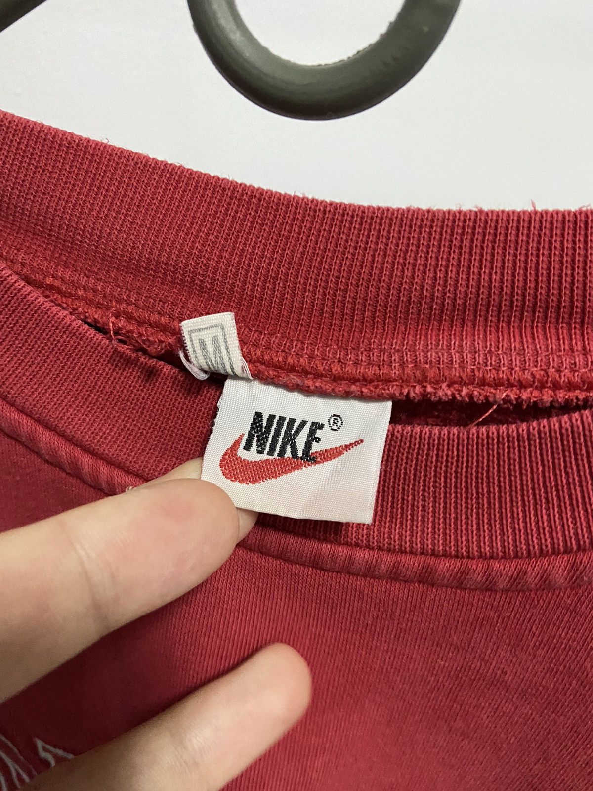Nike × Vintage Nike Sweatshirt big spell out Logo Vintage 90s skate Size US M / EU 48-50 / 2 - 4 Thumbnail