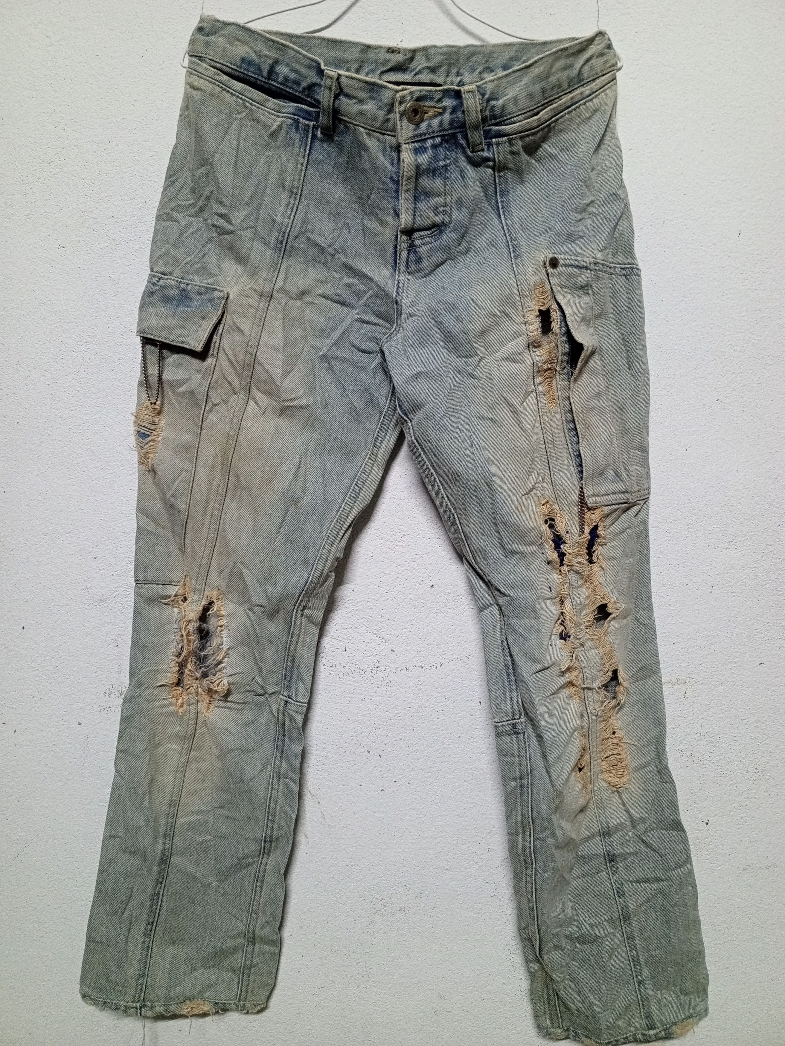 If Six Was Nine × Japanese Brand × Le Grande Bleu (L.G.B.) Ossa mondo japanese denim multipocket distressed archived Size 32" / US 10 / IT 46 - 2 Thumbnail