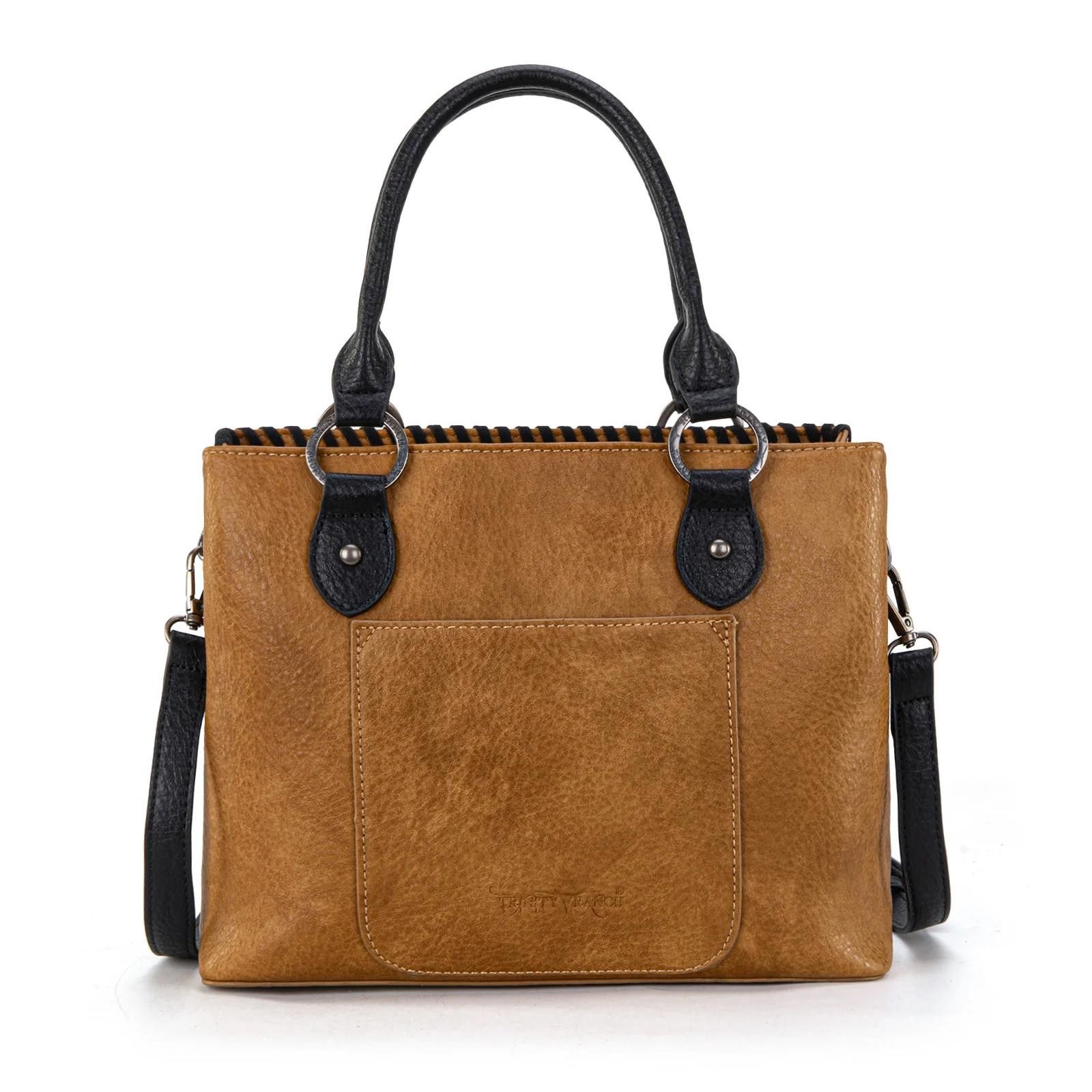 Designer Trinity Ranch Stylish Tote Handbag with Tassels Size ONE SIZE - 3 Thumbnail