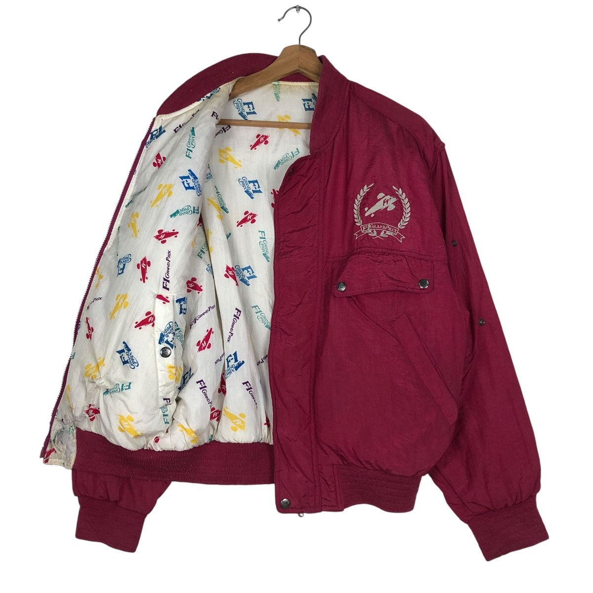 Kadoya MVtg Reversible Bomber Jacket F-1 Grand Prix Kadoya Big Logo Size US M / EU 48-50 / 2 - 12 Thumbnail