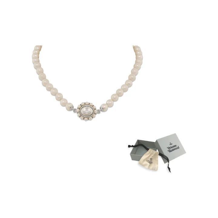 Vivienne Westwood Vivienne Westwood Brass & Glass Necklace -2507 Size ONE SIZE - 1 Thumbnail