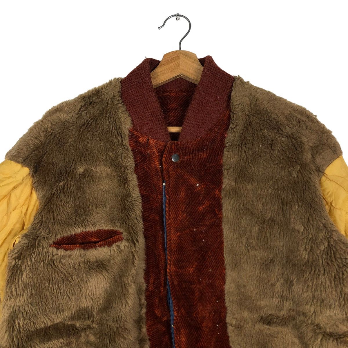 Toyo Enterprises 🔥80’s VTG BOMBER JACKET MINK FUR LINING HON JIN OPTI ZIPPER Size US M / EU 48-50 / 2 - 16 Thumbnail