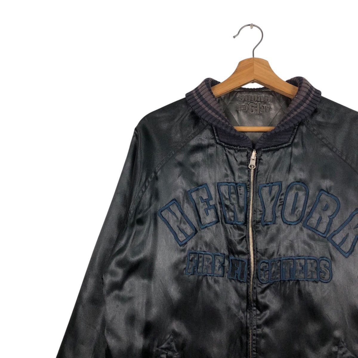 Japanese Brand × Vintage 📌Vintage Bomber Jacket New York Fire Department Big Logo Size US M / EU 48-50 / 2 - 8 Thumbnail