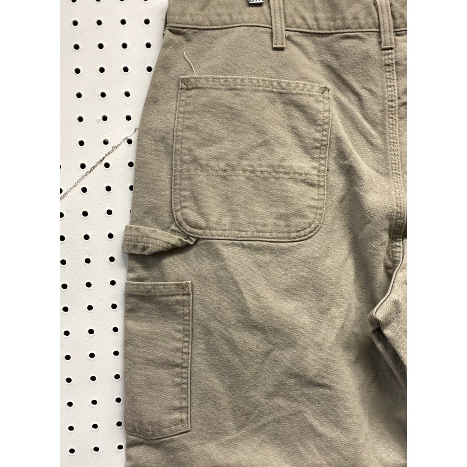 Carhartt Carhartt Pants Carpenter B11DES 38 x 30 Tan Gray Beige Canvas Regular Straight Logo Pockets Workwear Mens Size US 38 / EU 54 - 5 Thumbnail