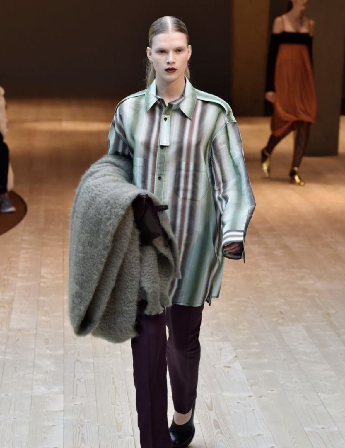 Céline by Phoebe Philo FW17 Oversized Fuzzy Mohair Blanket