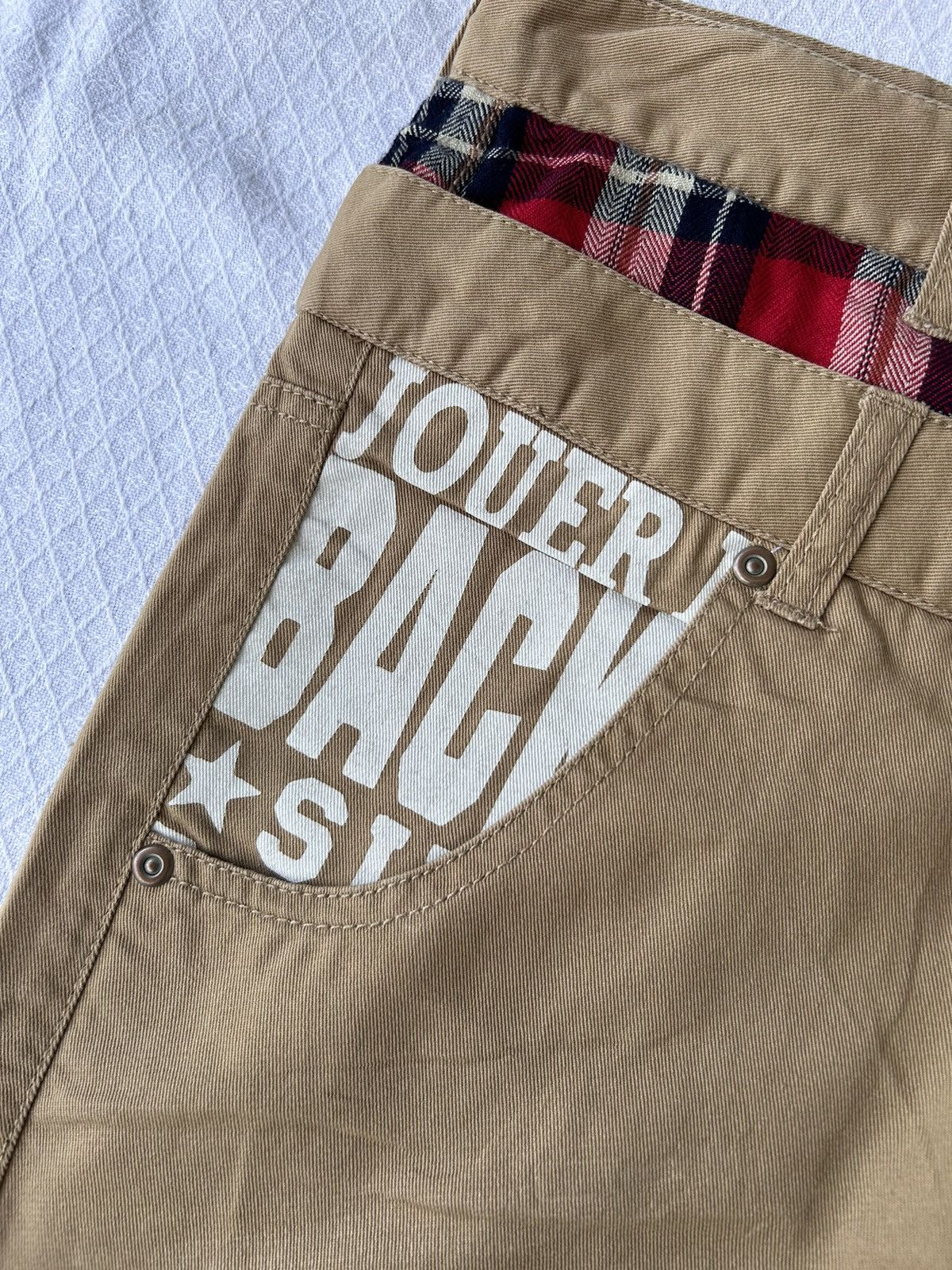If Six Was Nine 💸BINDINGOFFER💸Double waist japanese poem casual chino pants Size US 32 / EU 48 - 5 Thumbnail
