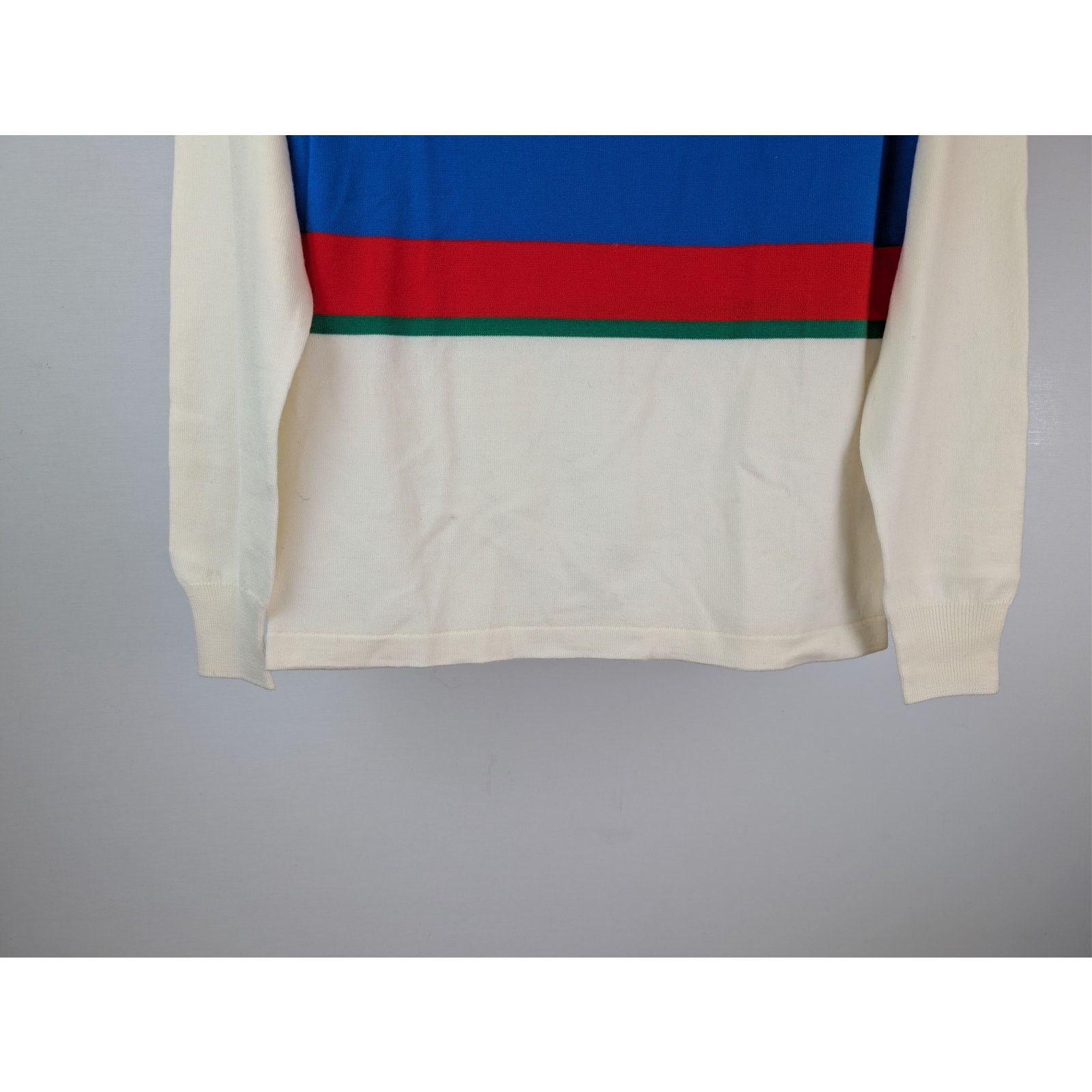 Drake's o1rshd1 CC20 stripe extrafine merino wool rugby polo sweater Size US S / EU 44-46 / 1 - 4 Thumbnail