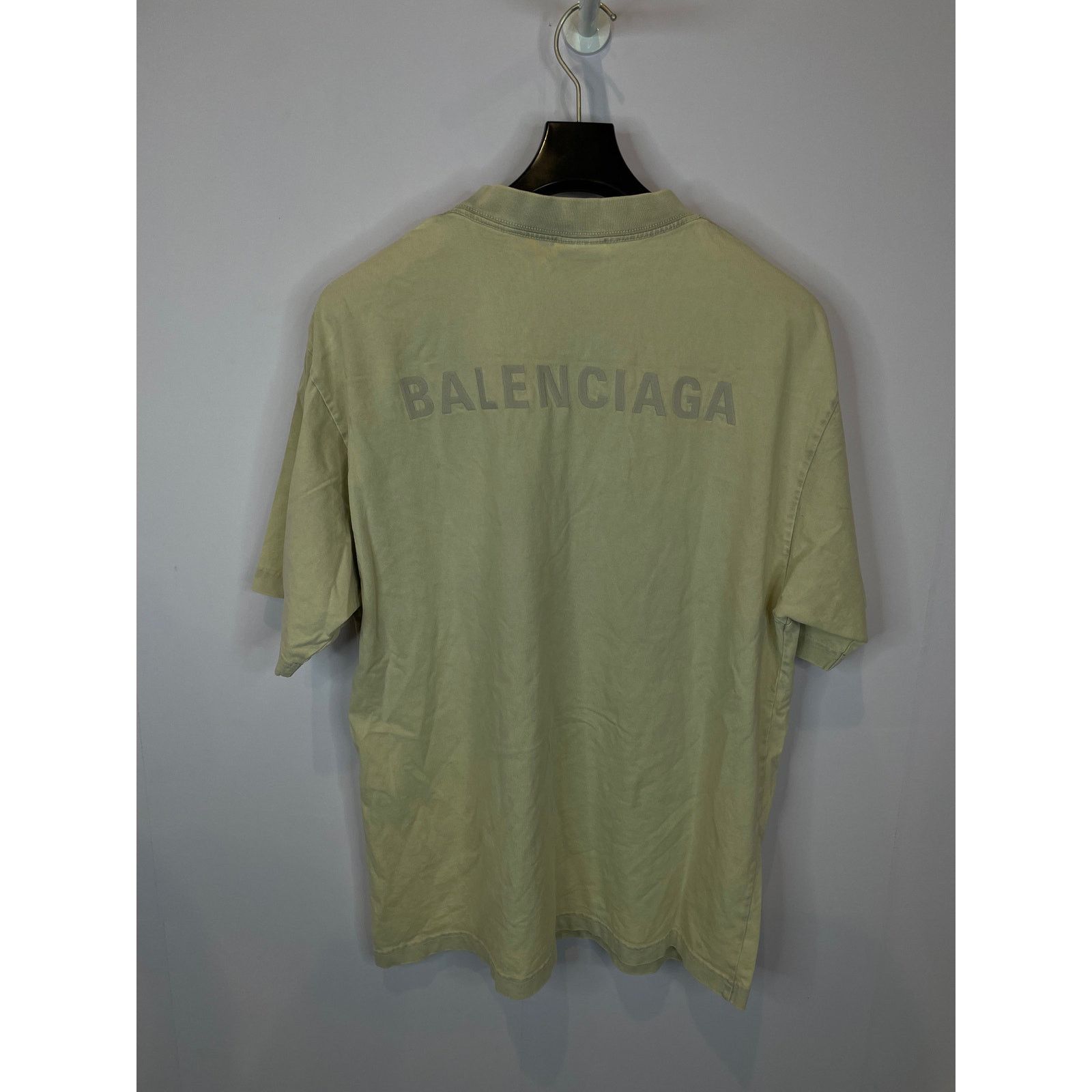 Balenciaga Balenciaga Logo Tee Cream Used Small Size US S / EU 44-46 / 1 - 3 Thumbnail