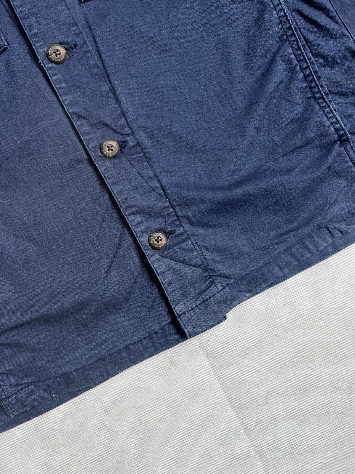 Gap Gap Double Pocket Hickory Stripe Button Up Military Style Size US XS / EU 42 / 0 - 5 Thumbnail