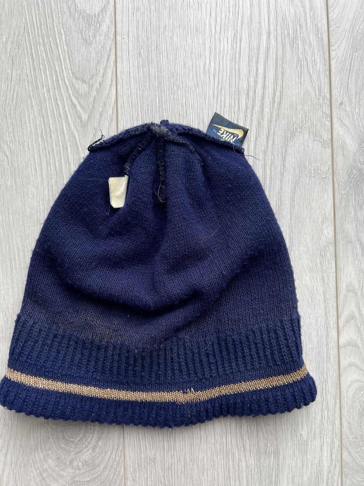 Nike Vintage 80s Nike Beanie Skull Cap Hat Beanie Skully blue tag Size ONE SIZE - 3 Thumbnail
