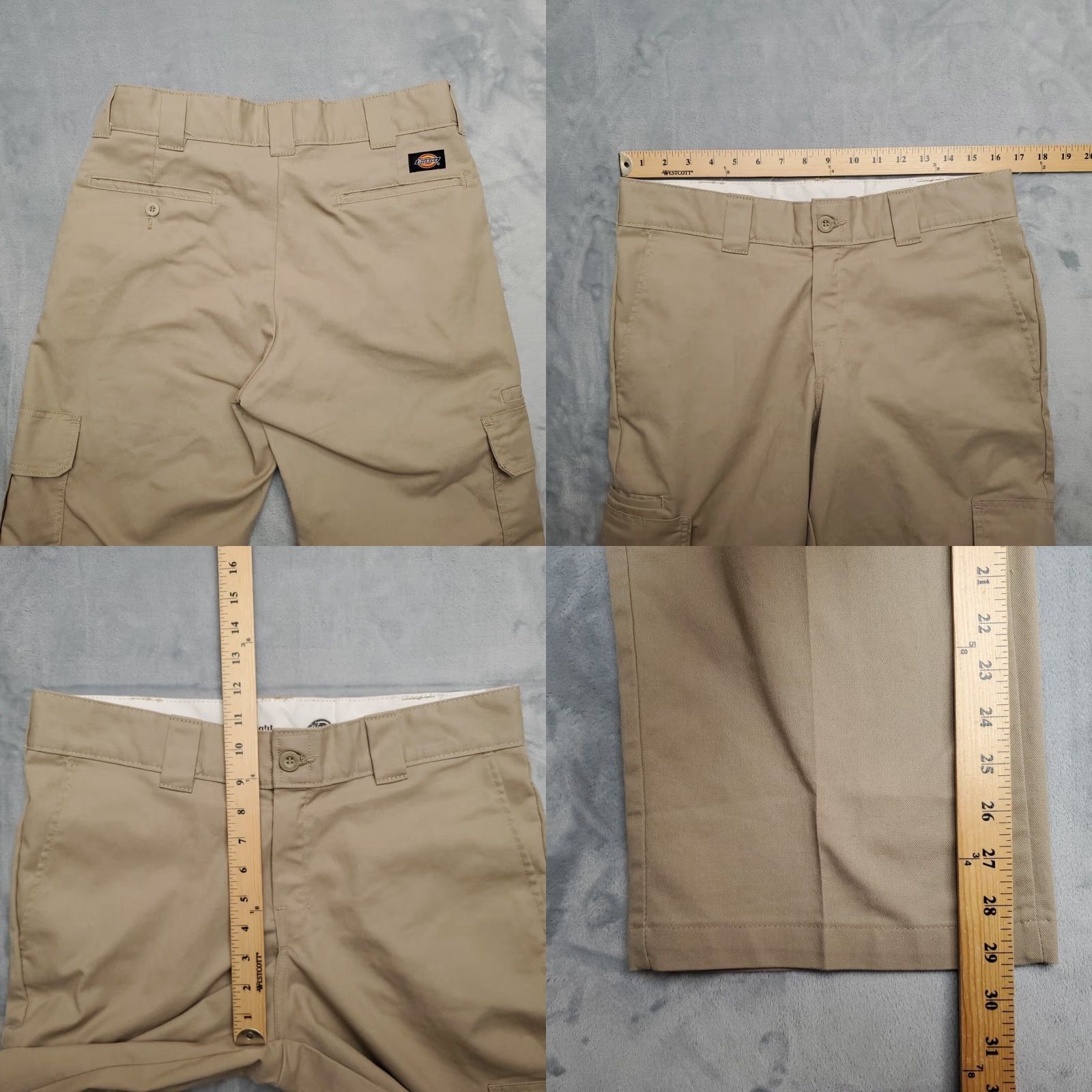 Dickies VTG Dickies Pants Men 32x30 Beige Khaki Twill Flex Cargo Pocket Workwear Classic Pants Mens Beige Twill Cargo Pocket Dickies Pants 32x30 Mens Size US 32 / EU 48 - 8 Thumbnail