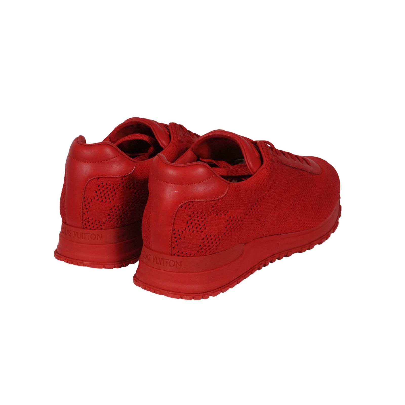 Louis Vuitton Runaway Damier Sneakers Red Size US 7 / EU 40 - 7 Thumbnail