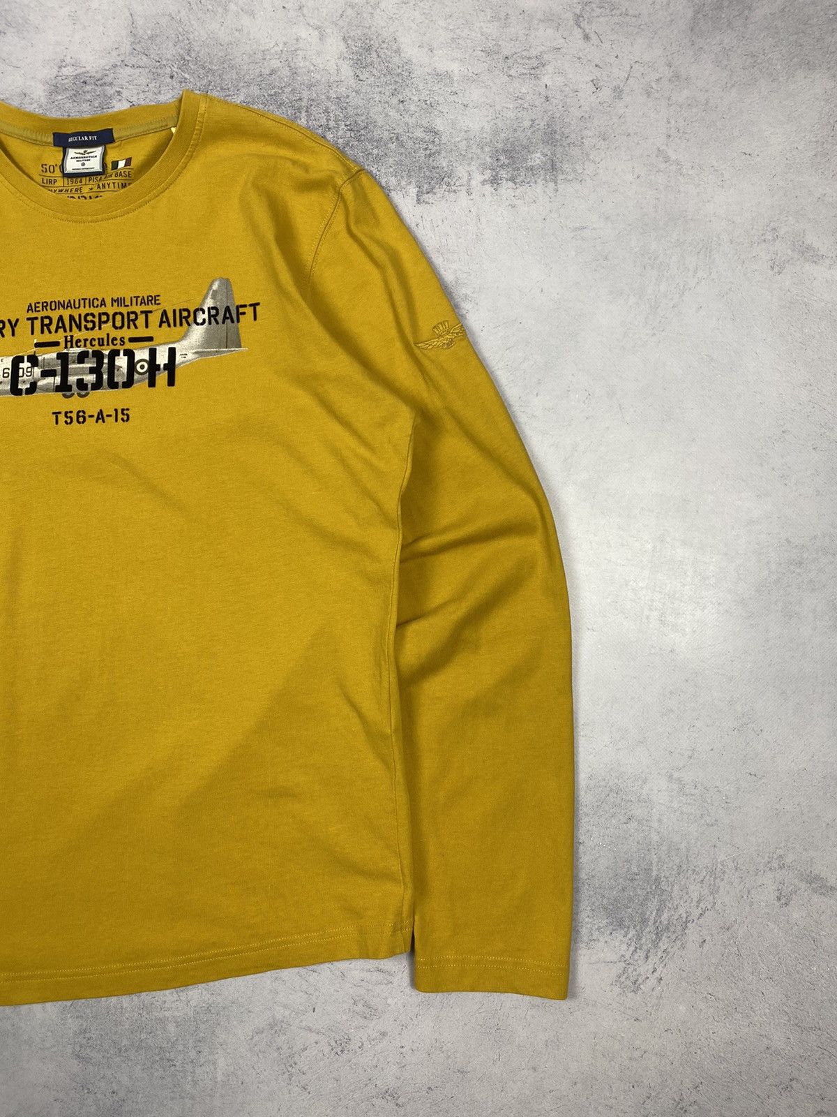 Aeronautica Militare Aeronautica Militare Aircraft Hercules Long Sleeve T Shirt Size US XL / EU 56 / 4 - 6 Thumbnail