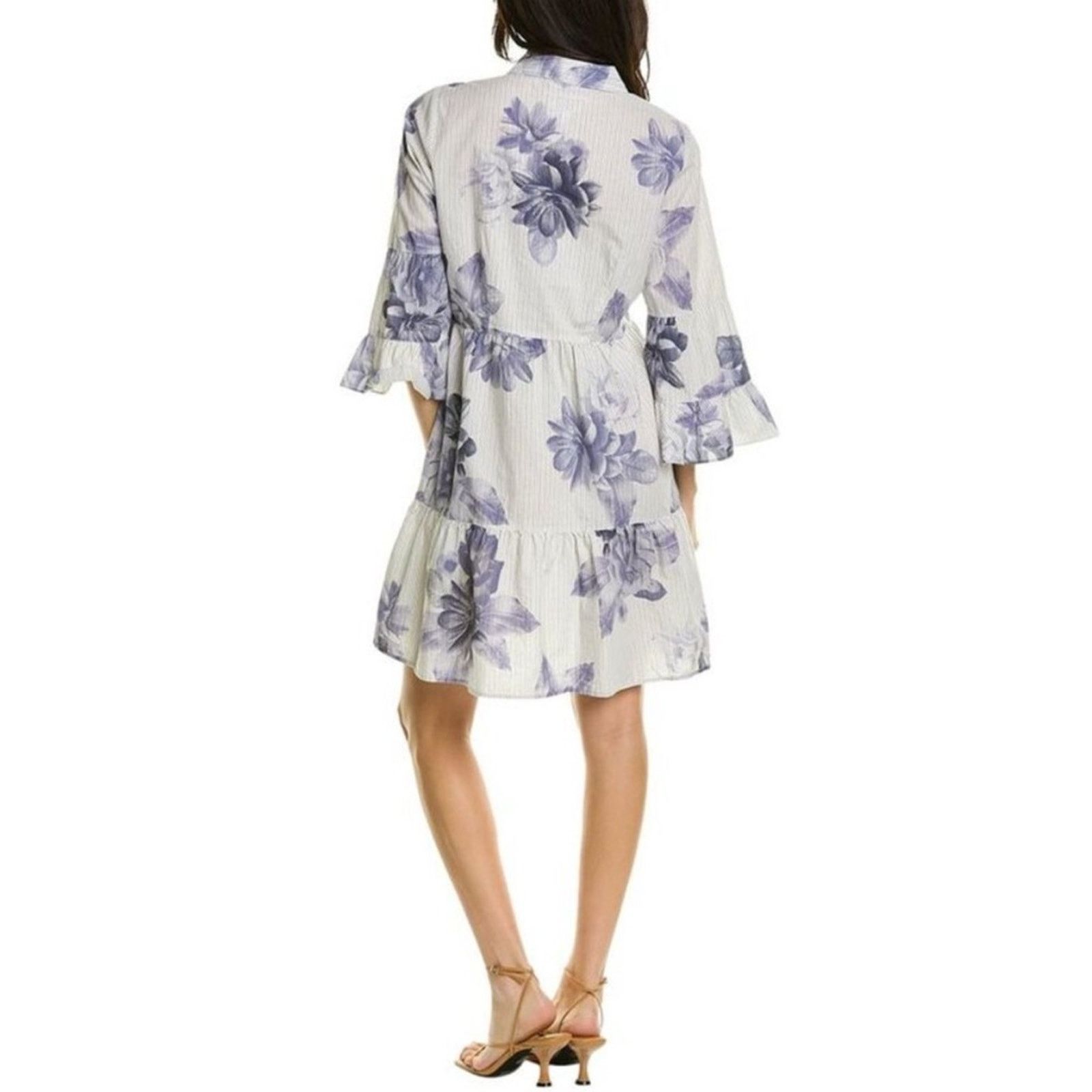 Johnny Was Johnny Was Delaney Easy Tiered Floral Shirt Dress Sz L NEW Size L / US 10 / IT 46 - 2 Thumbnail
