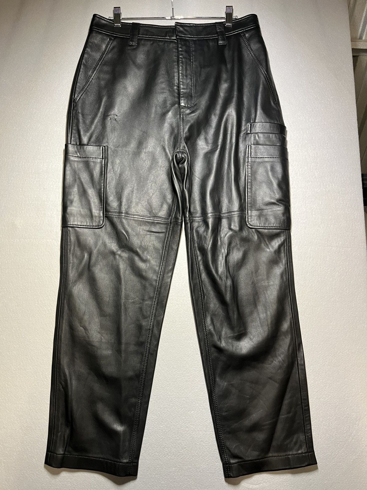 Stussy 24ss big ol Leather pants 32インチ Stussy STUSSY Big Ol Leather Pants SZ 32 | Grailed
