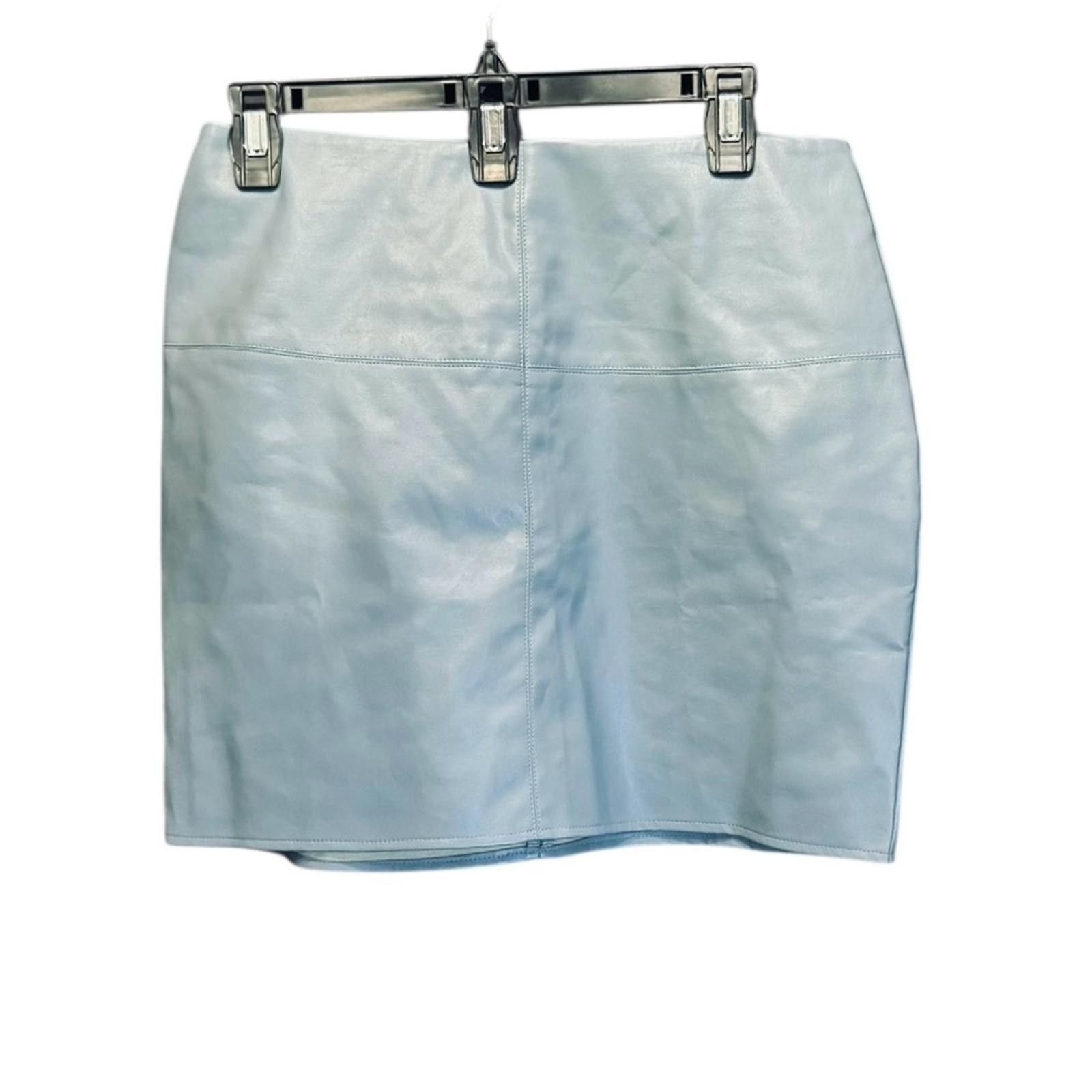 Designer NWT. Missguided. Blue PU Mini Skirt. Size 8. Size 30" / US 8 / IT 44 - 9 Thumbnail