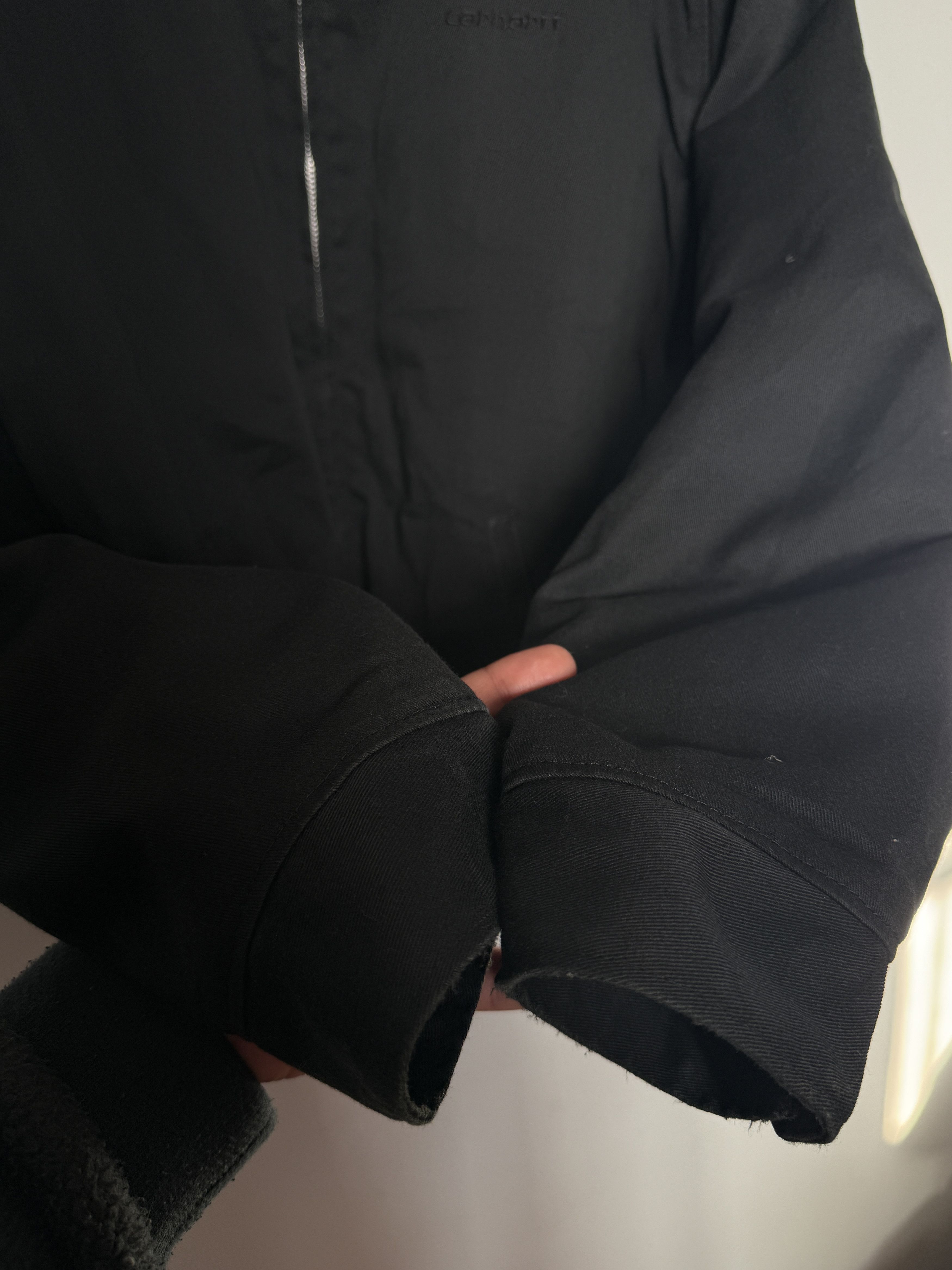 Carhartt worker jacket full black size L 52it