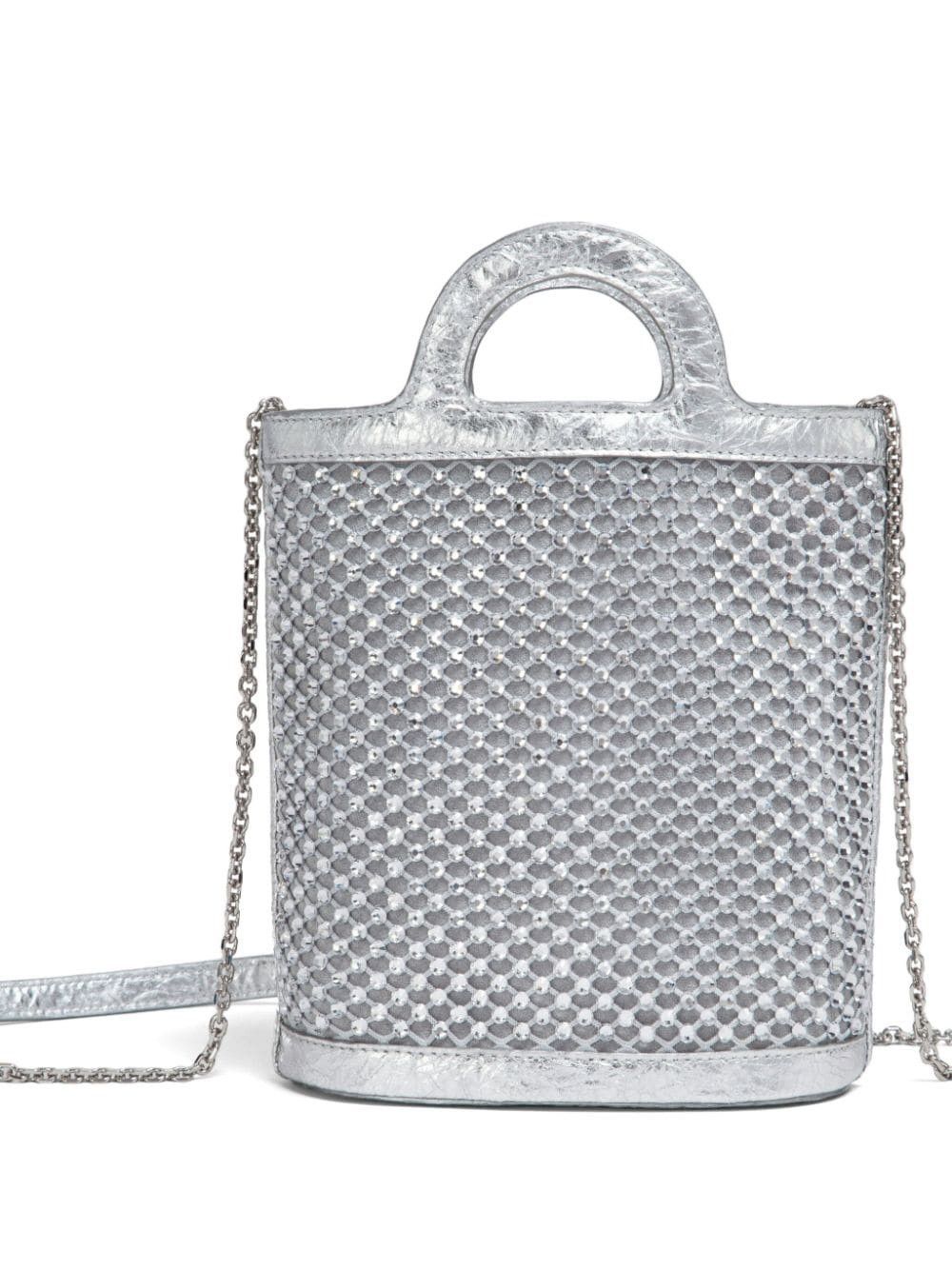 Marni o1w1db11125 Size :OS/Metallic Bucket Bag in Silver Size ONE SIZE - 1 Thumbnail