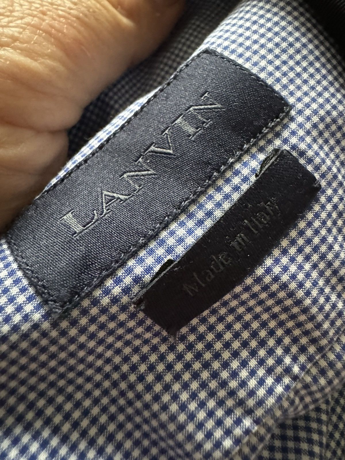 Lanvin LANVIN men shirt SEE REAL TAPE MEASUREMENTS IN PHOTOS Size US L / EU 52-54 / 3 - 22 Thumbnail