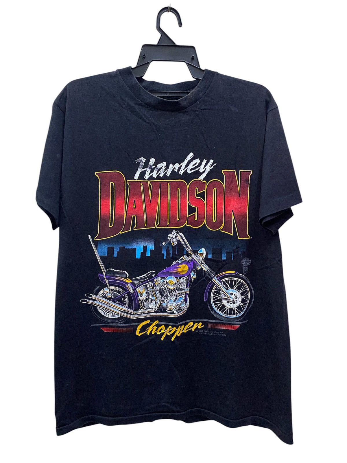 Harley Davidson × Vintage VINTAGE HARLEY DAVIDSON CHOOPER Size US L / EU 52-54 / 3 - 1 Thumbnail