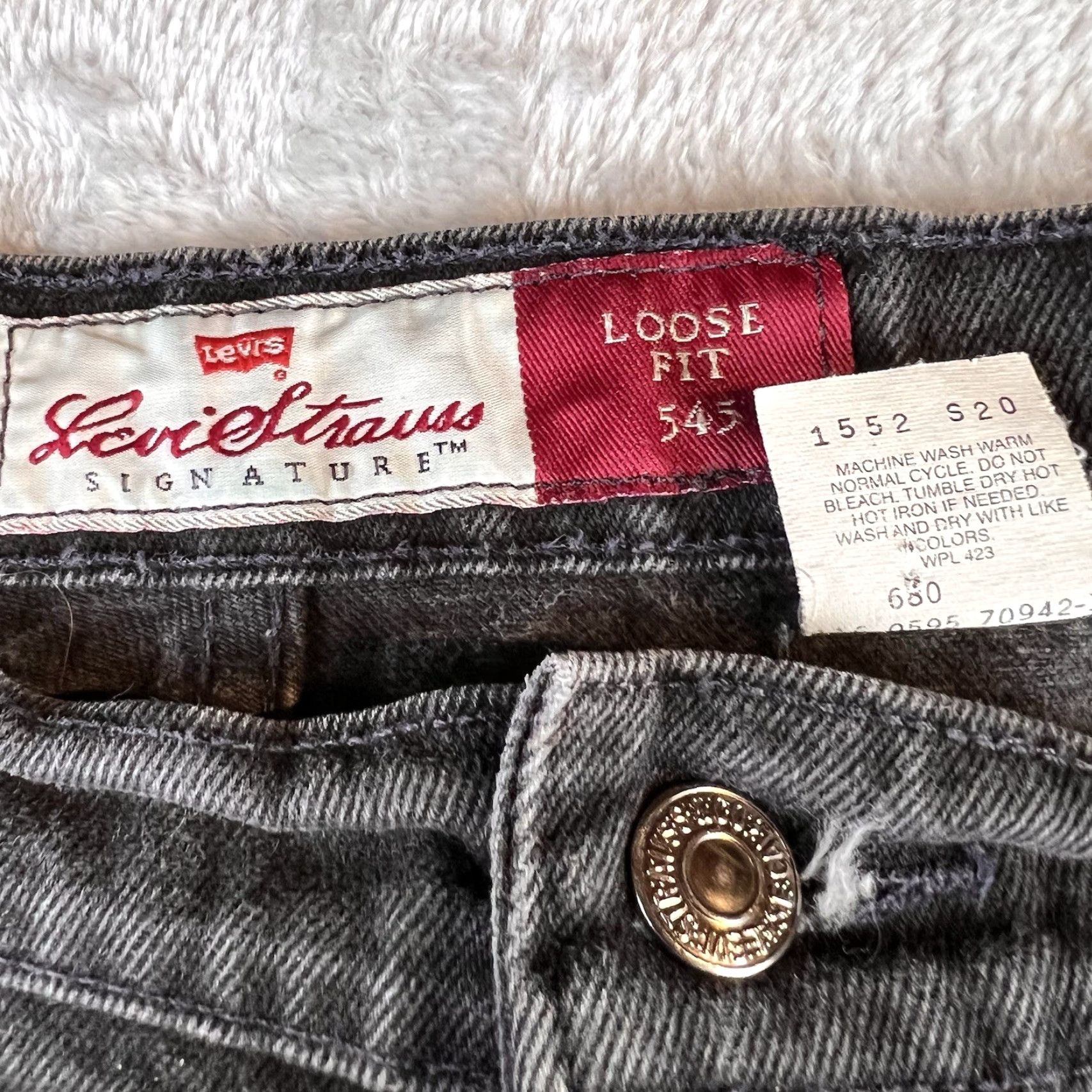 Levi's VINTAGE Levi's 545 Jeans Mens 44x32 Black Denim Tapered Relaxed 90s Grunge 5-Pocket Design Mens Jeans Size US 44 / EU 60 - 5 Thumbnail