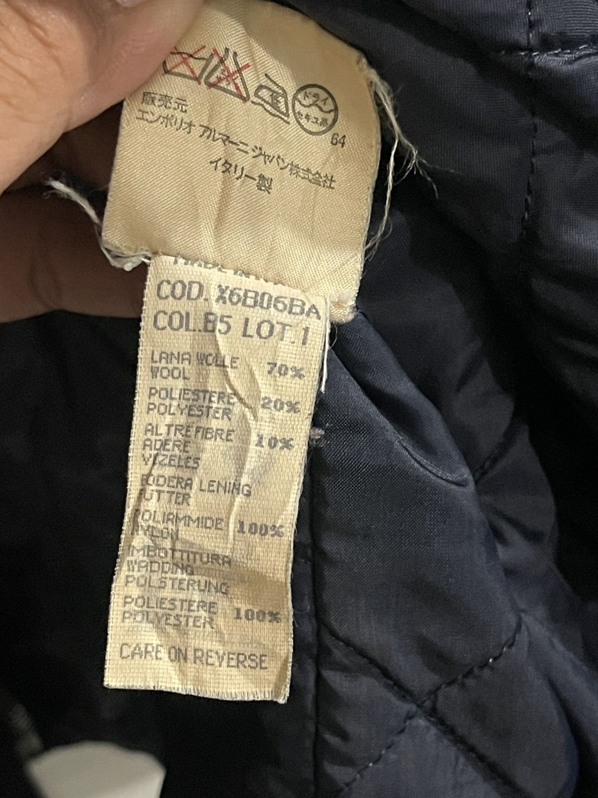 Giorgio Armani Vintage Armani Jeans Giorgio Armani Lampo Zip Jacket Size US XL / EU 56 / 4 - 17 Thumbnail