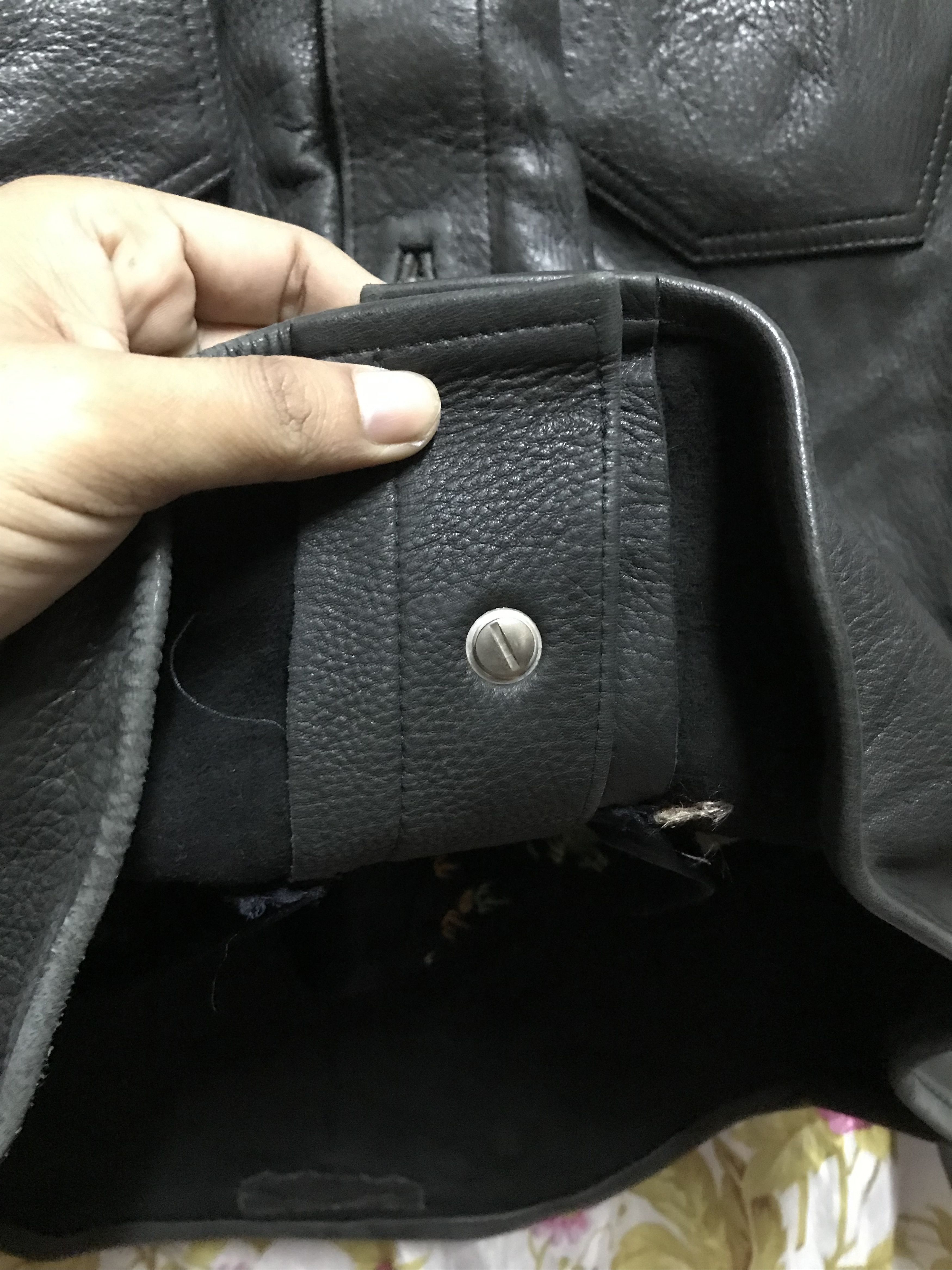A&G Rock VINTAGE AMAL GUESSOUS TRUCKER LEATHER STERLING BLACK JACKET Size US S / EU 44-46 / 1 - 11 Thumbnail