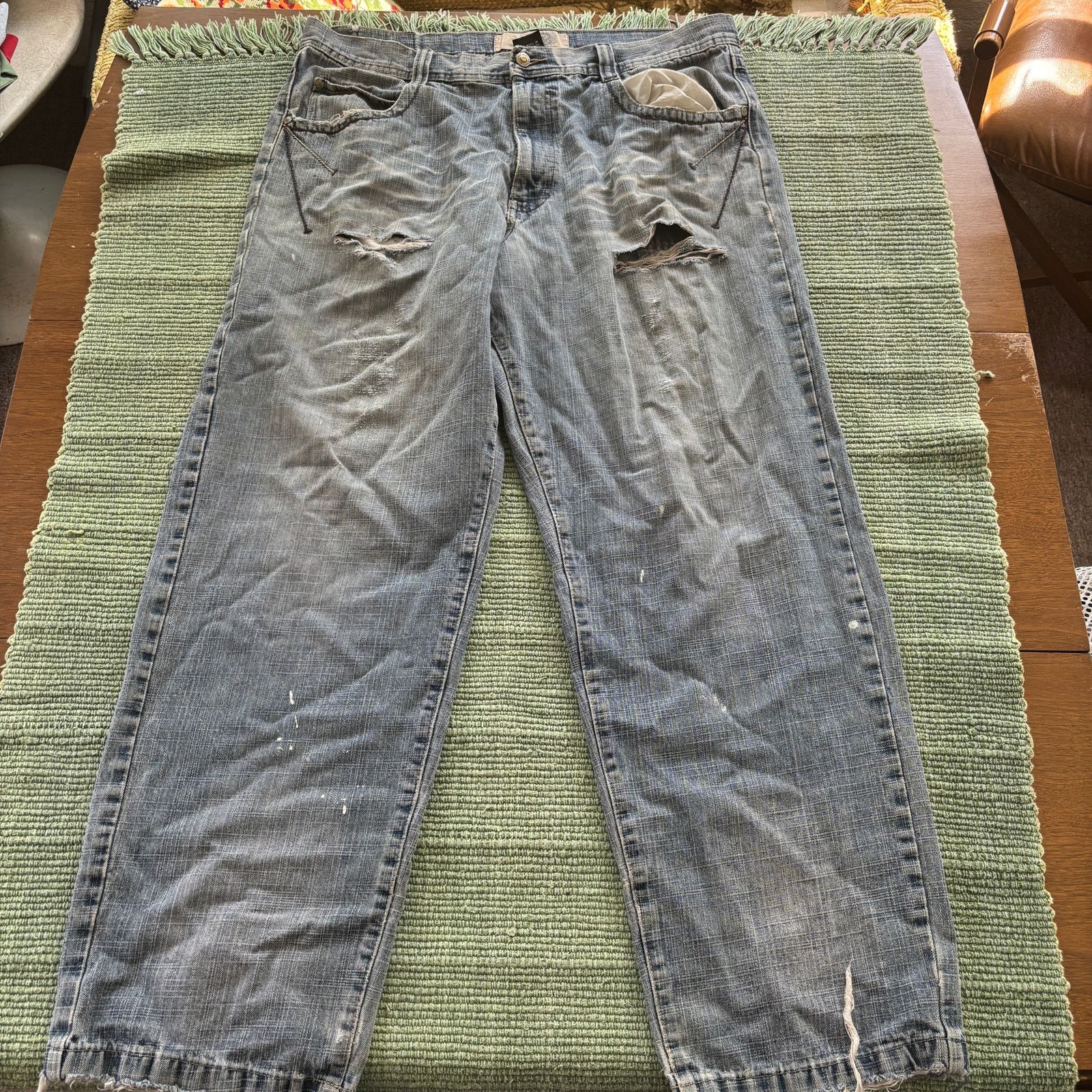 Vintage Vintage Y2K Baggy Faded eXa Jeans Sz 40x34 Size 40" / US 18 - 7 Thumbnail