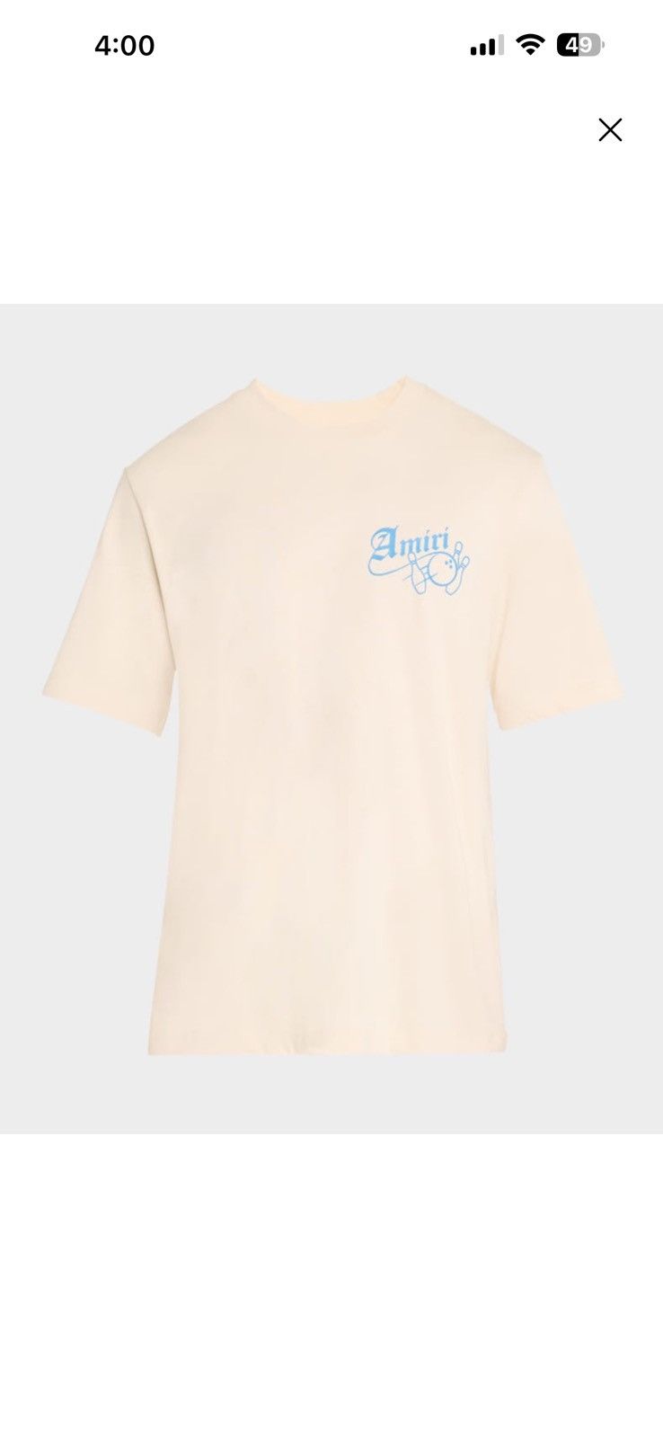 Amiri Beige Amiri Bowling Tee Size US L / EU 52-54 / 3 - 1 Thumbnail