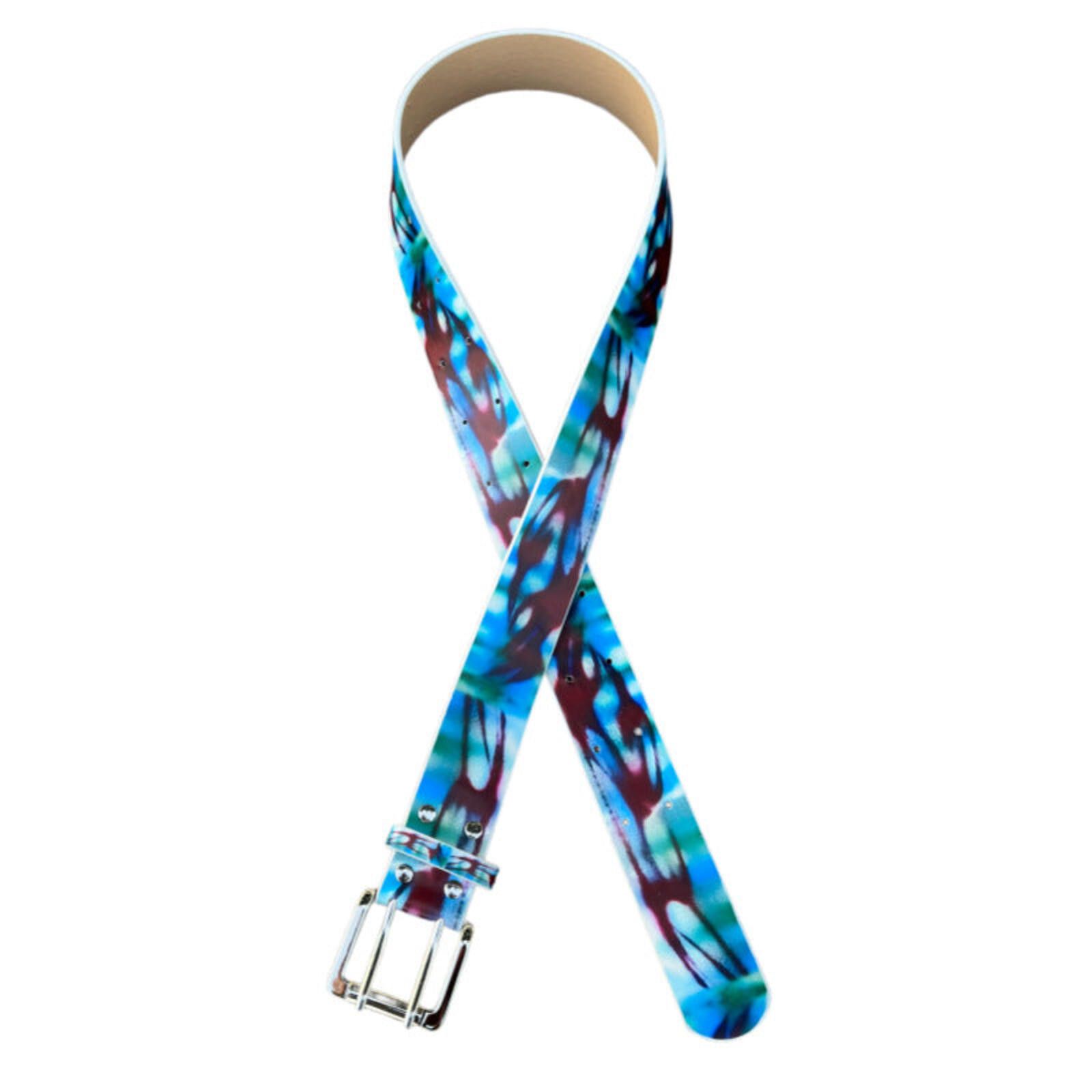Other Neon Graffiti Paint-Splash Belt | Cyberpunk Blue Purple Size ONE SIZE - 5 Thumbnail