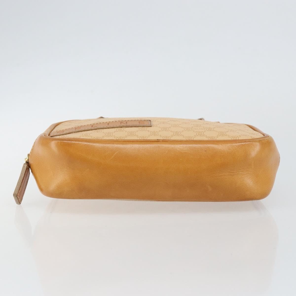 Celine CELINE Macadam Canvas Hand Bag Pvc Beige Gold Size ONE SIZE - 9 Thumbnail