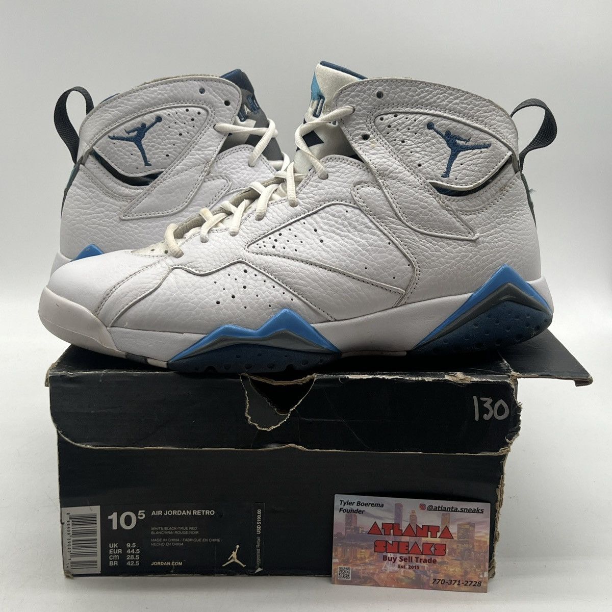Jordan Brand Air Jordan 7 French blue Size US 10.5 / EU 43-44 - 1 Thumbnail
