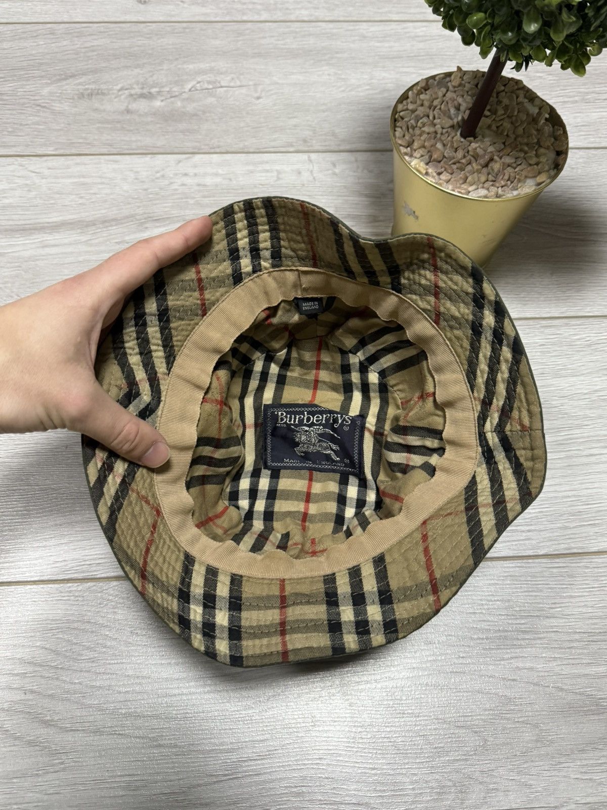 Burberry Prorsum Burberry wax nova check bucket hat Size ONE SIZE - 2 Thumbnail